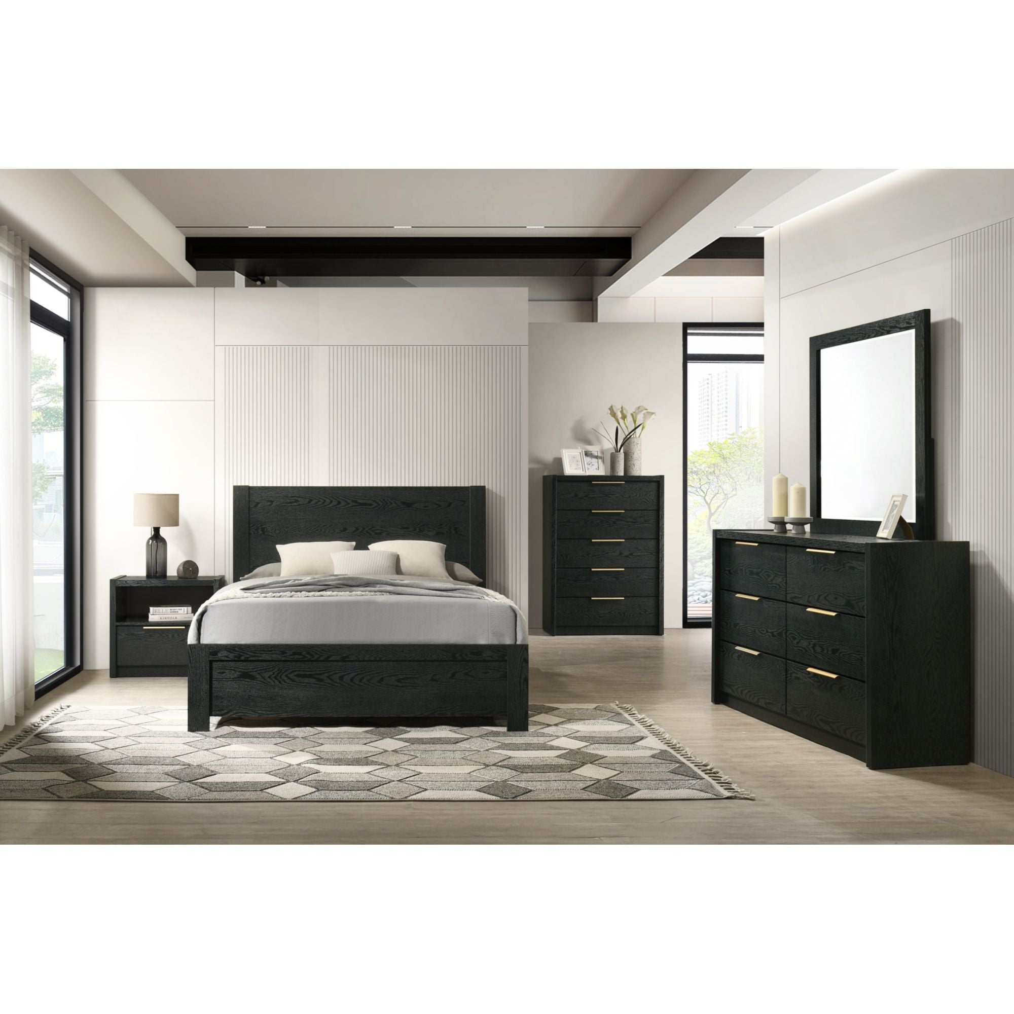 South Bend Full Bed in Black – SKU B-19230-8-FB | Elements