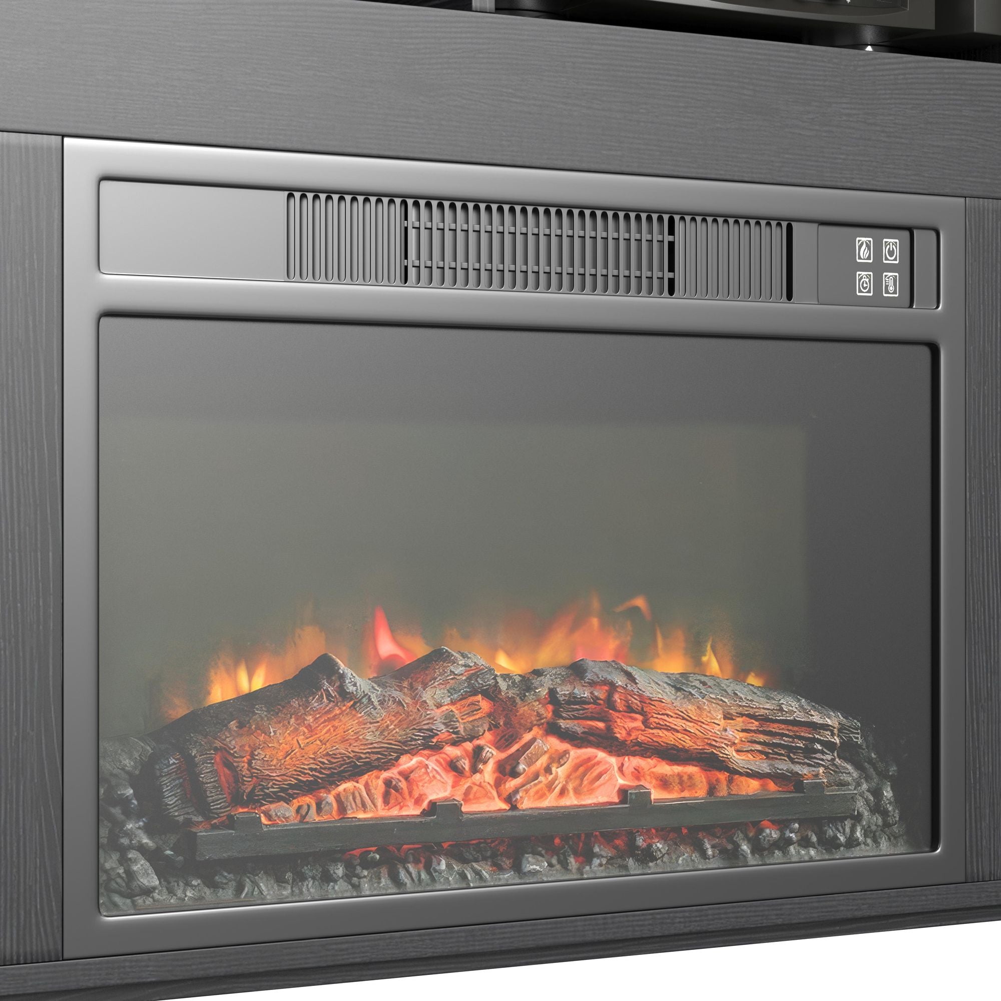 St. Cloud Fireplace with Sound System in Black