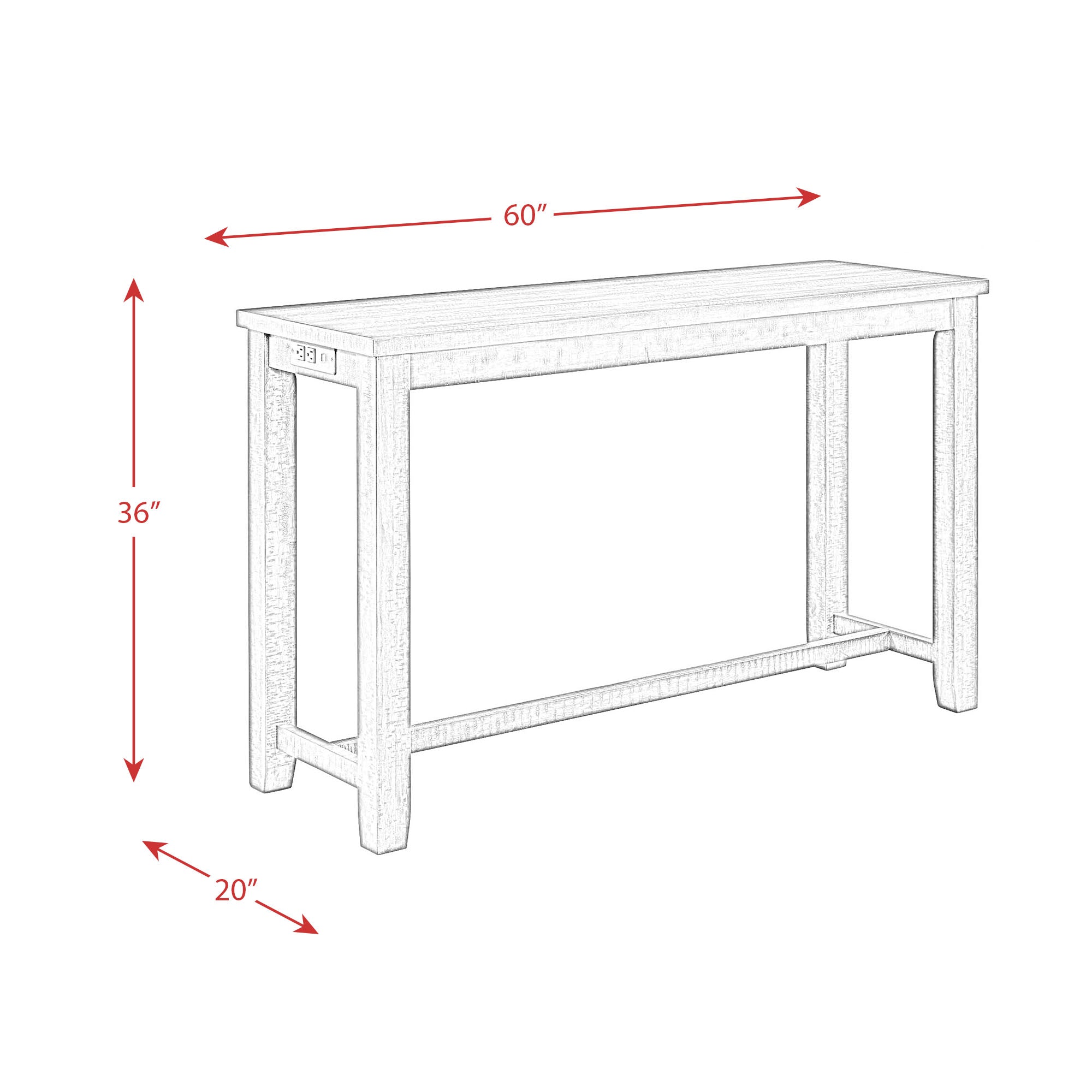 Stone Occasional Bar Table Single Pack (Table + Three Stools)