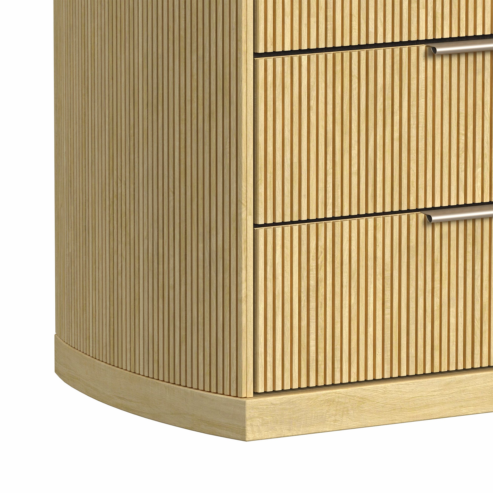 Sylvie Dresser and Mirror Set in Natural