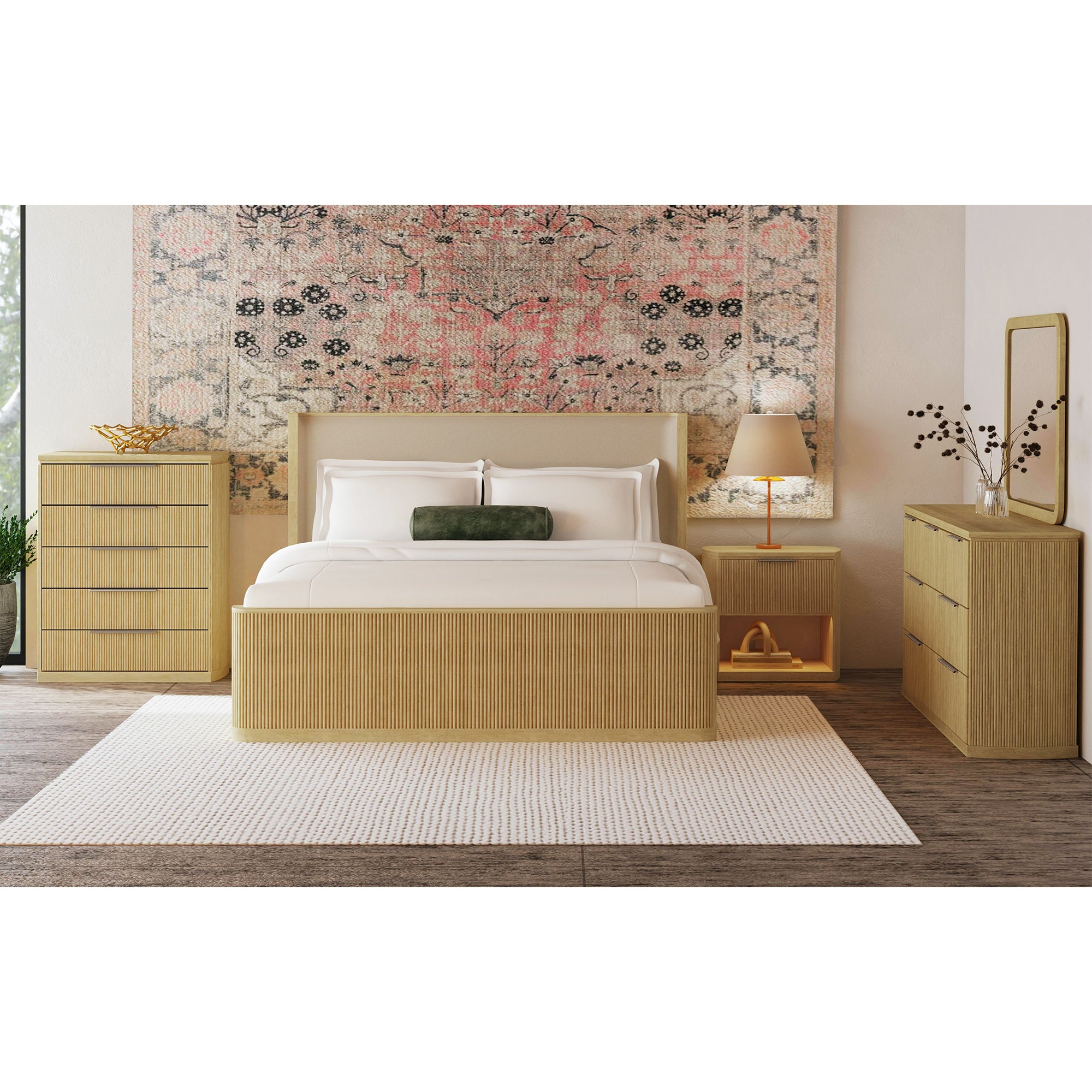 Sylvie 7-Drawer Dresser in Natural – SKU B-16000-6-DR | Elements