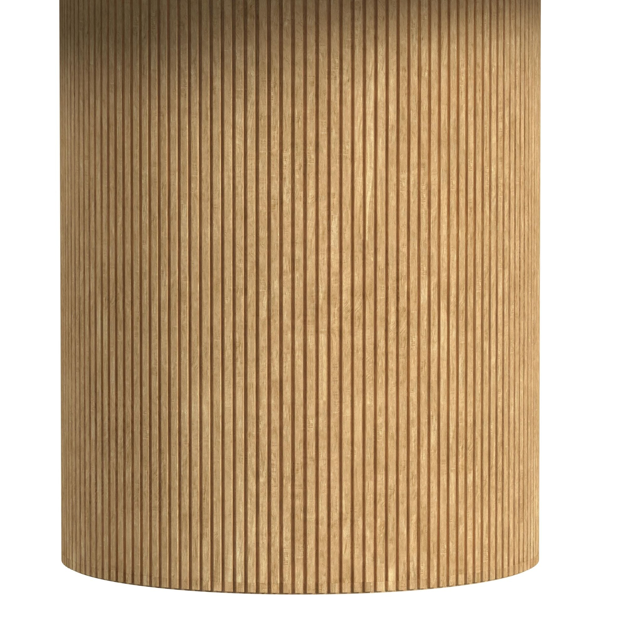 Sylvie Round Dining Table with White Faux Marble Top in Natural