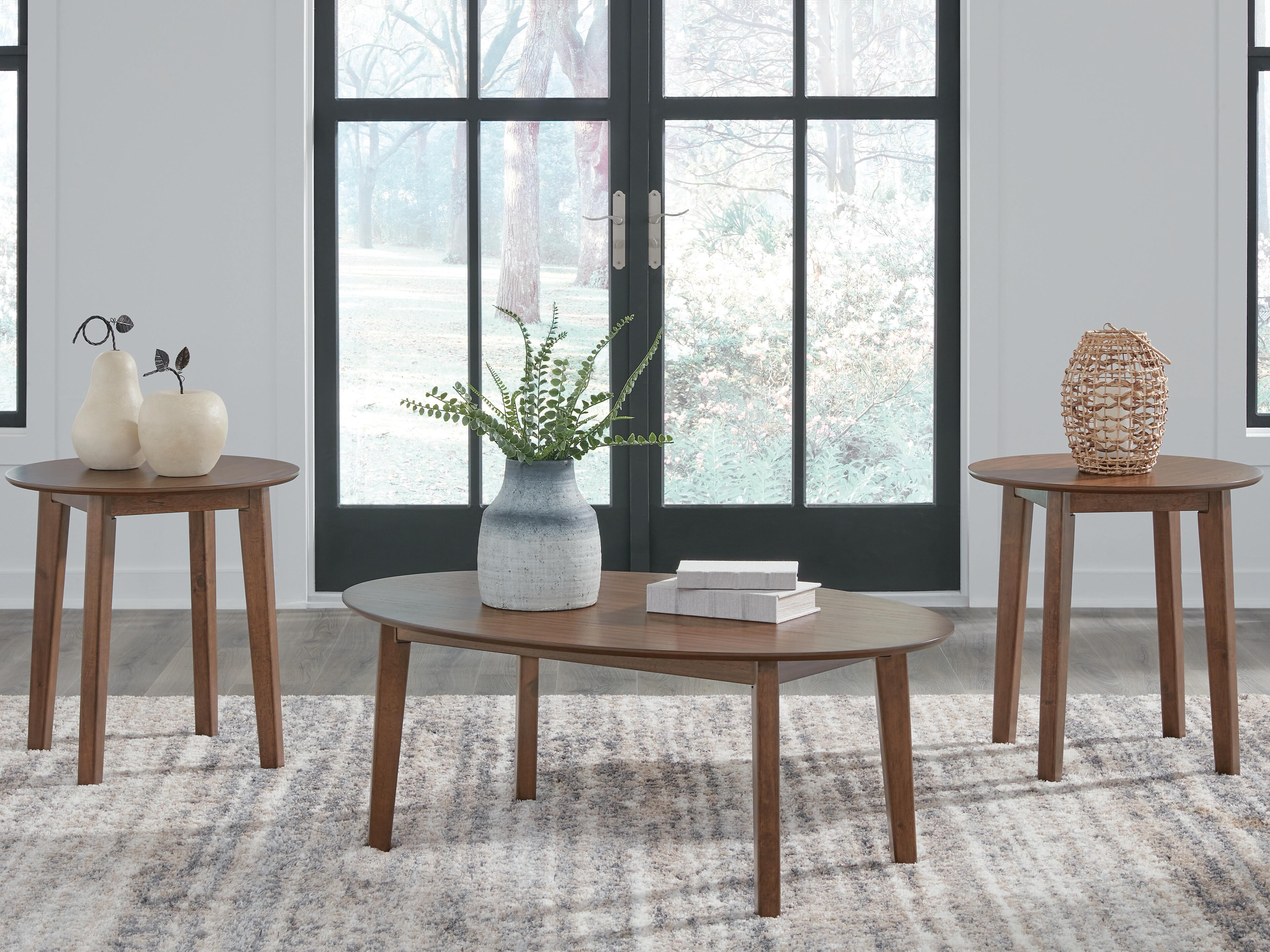 Dar Furniture - Ashley Furniture - Gordonay Table (Set of 3) - Occasional Table Set (3/CN) / Brown - T155-13