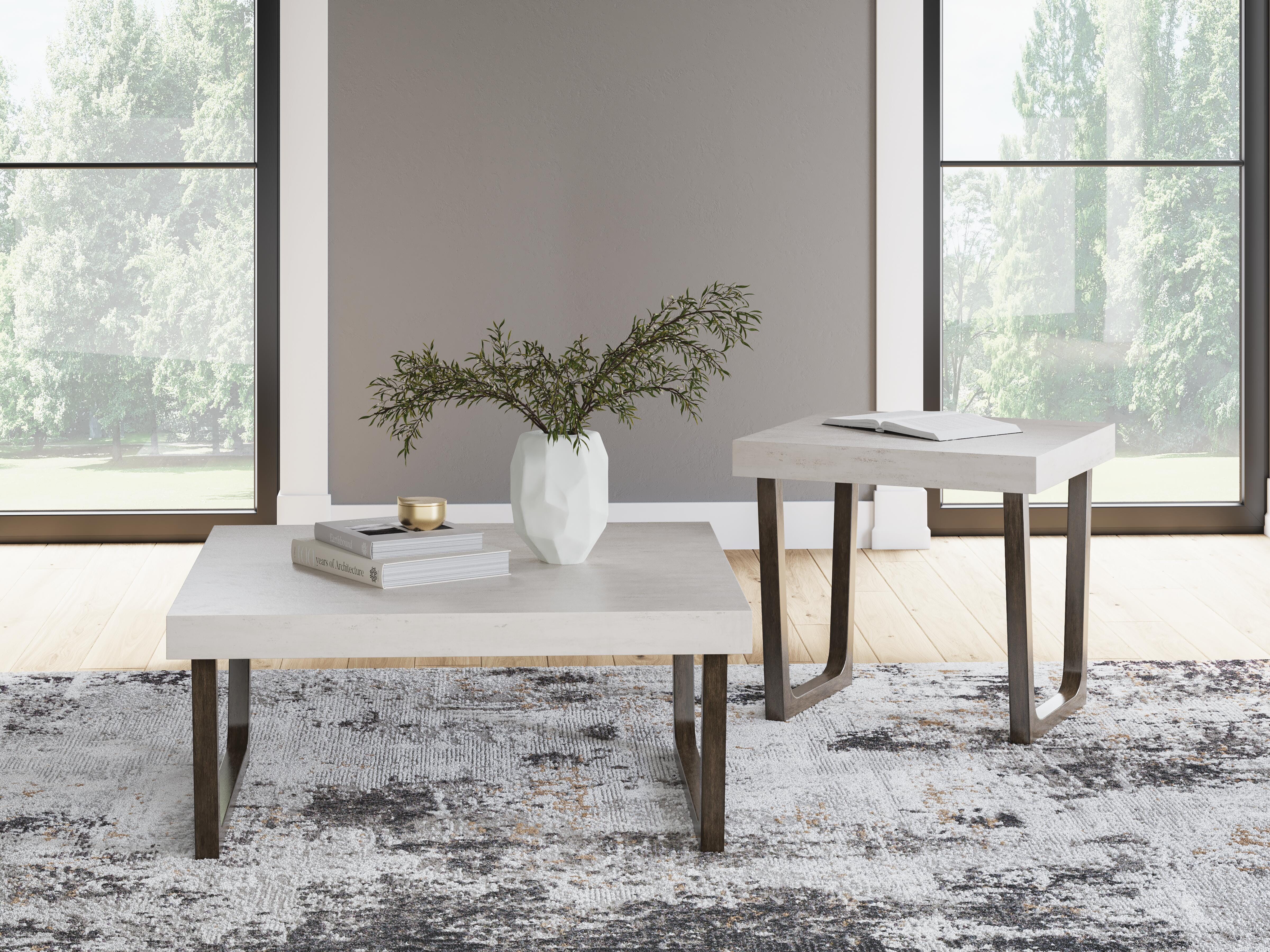 Dar Furniture - Ashley Furniture - Westenfort Table (Set of 2) - Occasional Table Set (Set of 2) / Espresso/Gray - T202-12