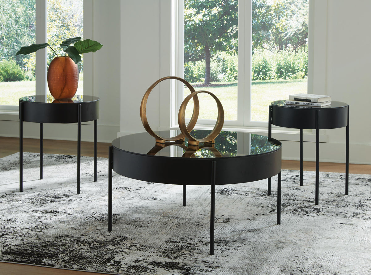 Dar Furniture - Ashley Furniture - Ardoline Table (Set of 3) - Occasional Table Set (3/CN) / Black - T280-13