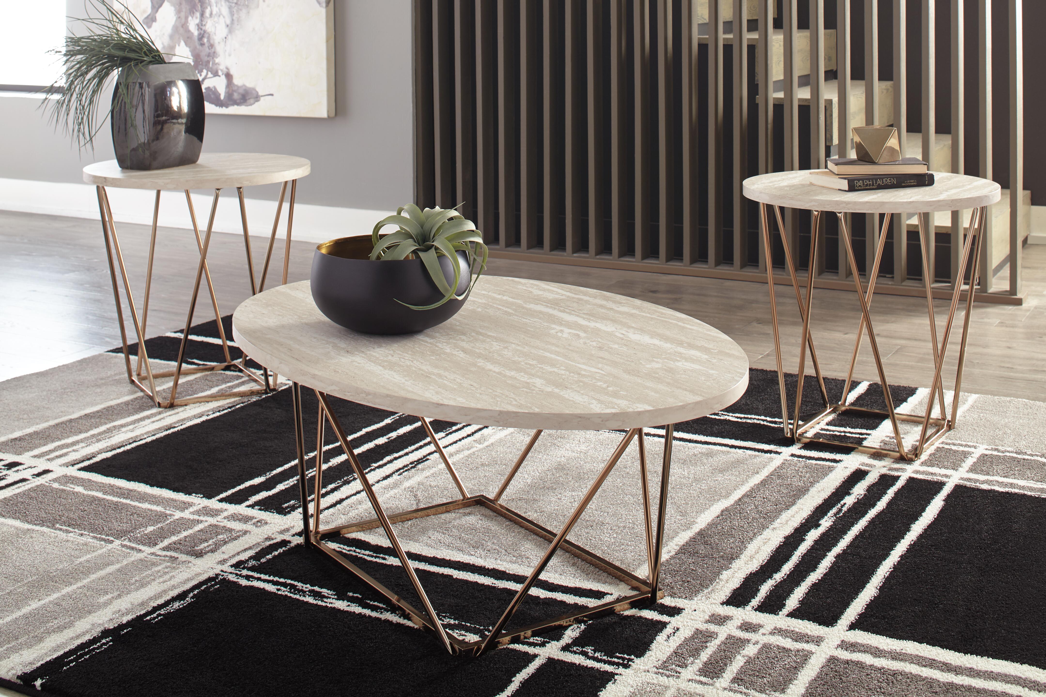 Dar Furniture - Ashley Furniture - Tarica Table (Set of 3) - Occasional Table Set (3/CN) / Two-tone - T385-13