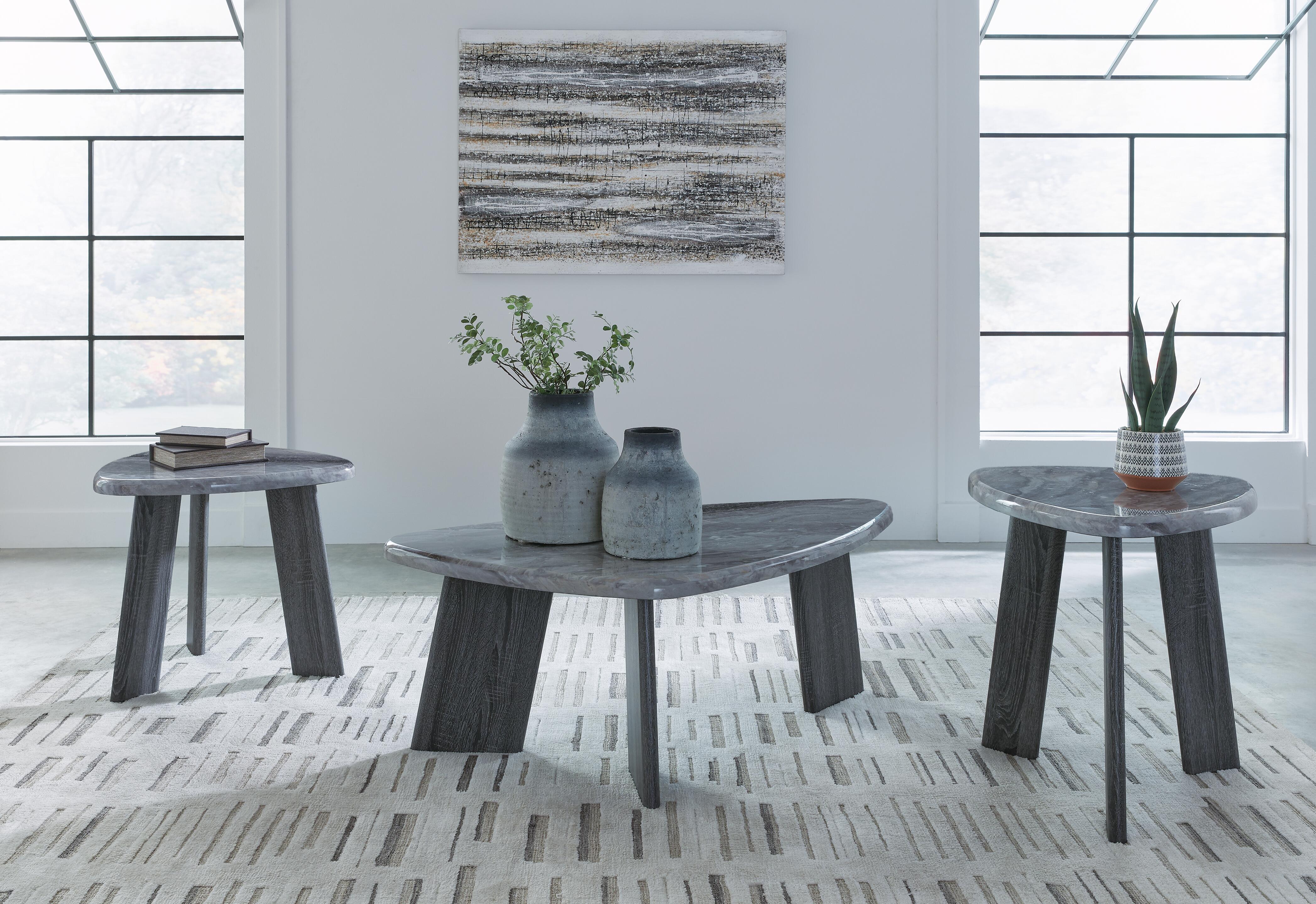 Dar Furniture - Ashley Furniture - Bluebond Table (Set of 3) - Occasional Table Set (3/CN) / Gray - T390-13