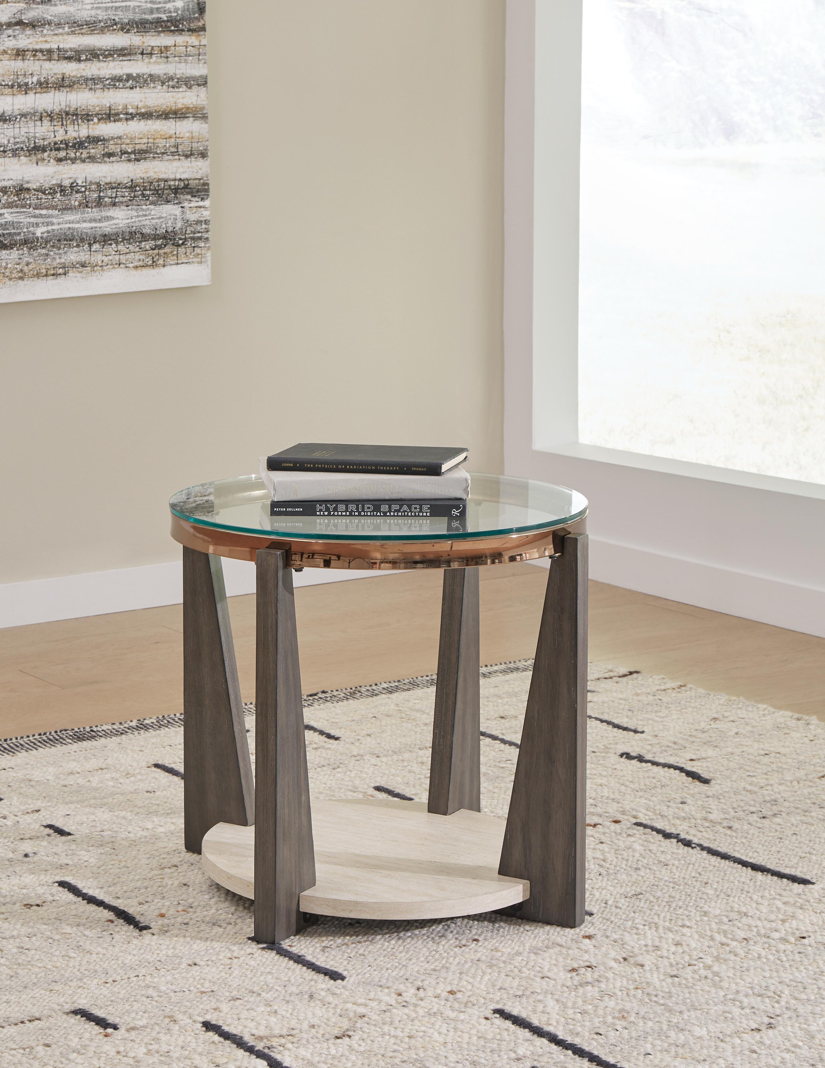 Dar Furniture - Ashley Furniture - Frazwa End Table - Round End Table / Multi - T432-6