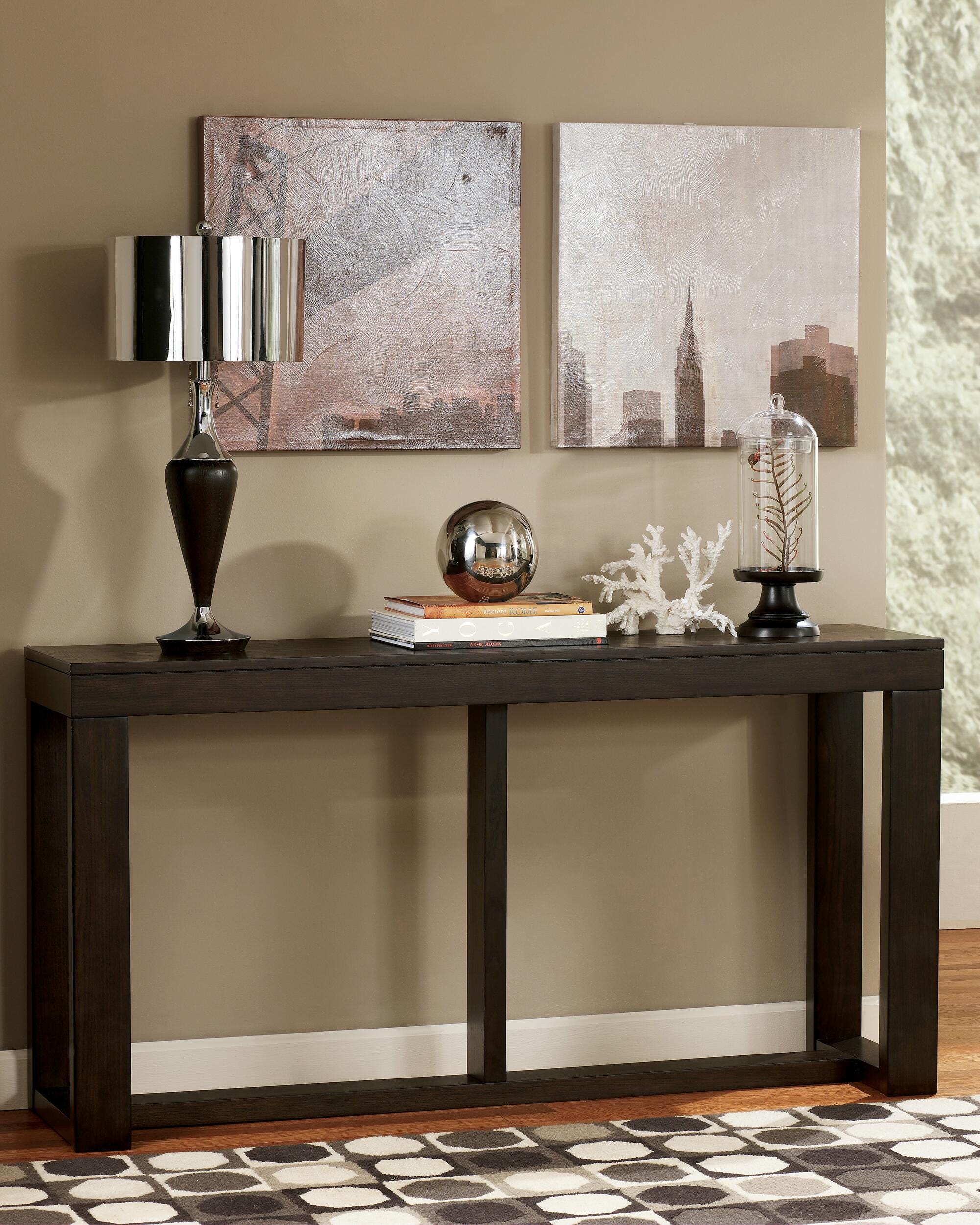 Dar Furniture - Ashley Furniture - Watson Sofa/Console Table - Sofa Table / Dark Brown - T481-4