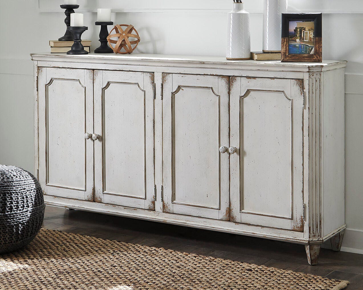 Dar Furniture - Ashley Furniture - Mirimyn Accent Cabinet - Accent Cabinet / Antique White - T505-560