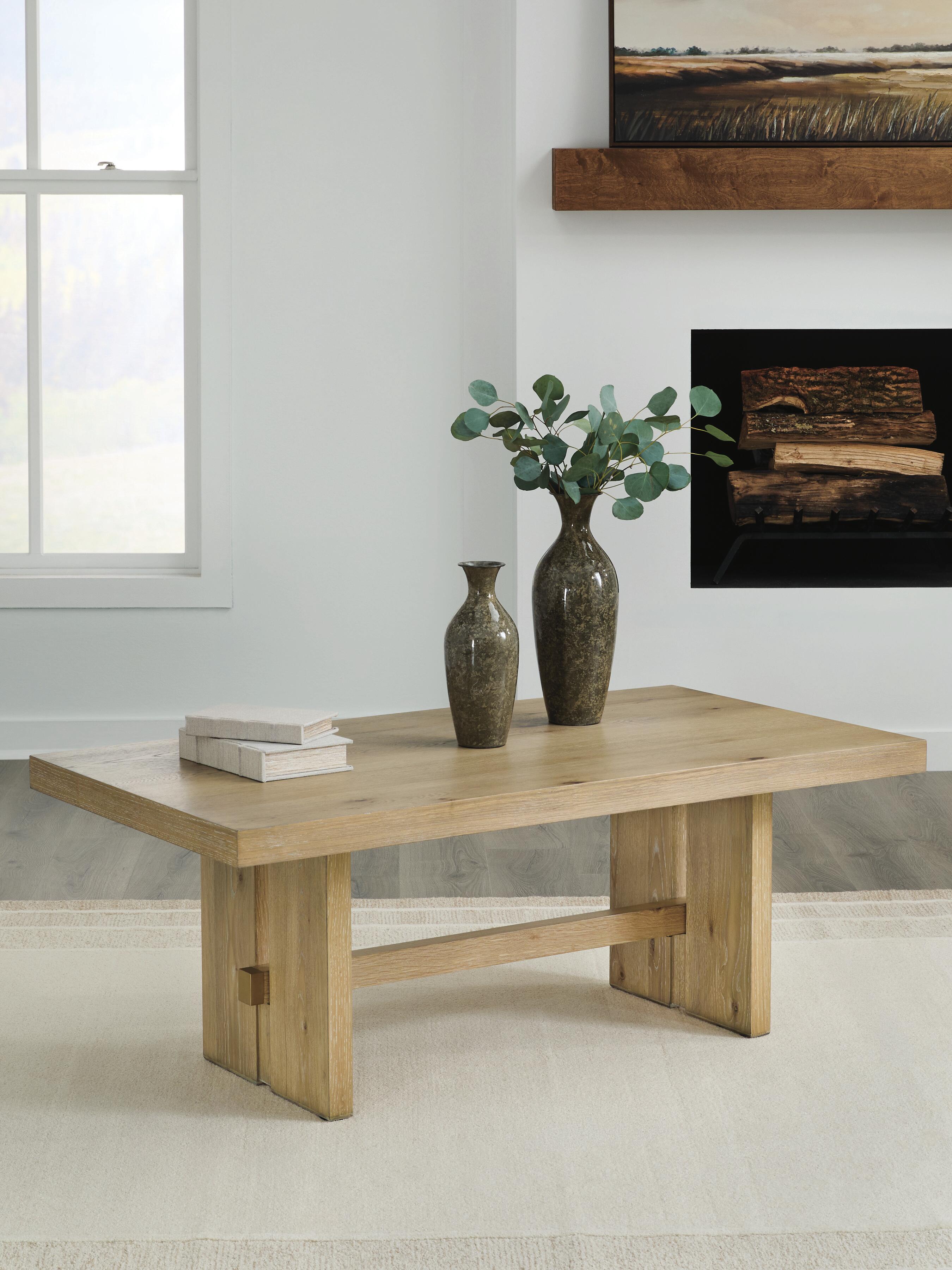 Dar Furniture - Ashley Furniture - Crendlin Coffee Table - Rectangular Cocktail Table - T537-1
