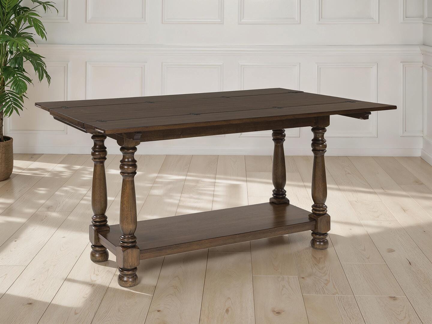 Dar Furniture - Ashley Furniture - Sturlayne Flip Top Sofa Table - Flip Top Sofa Table / Brown - T609-4