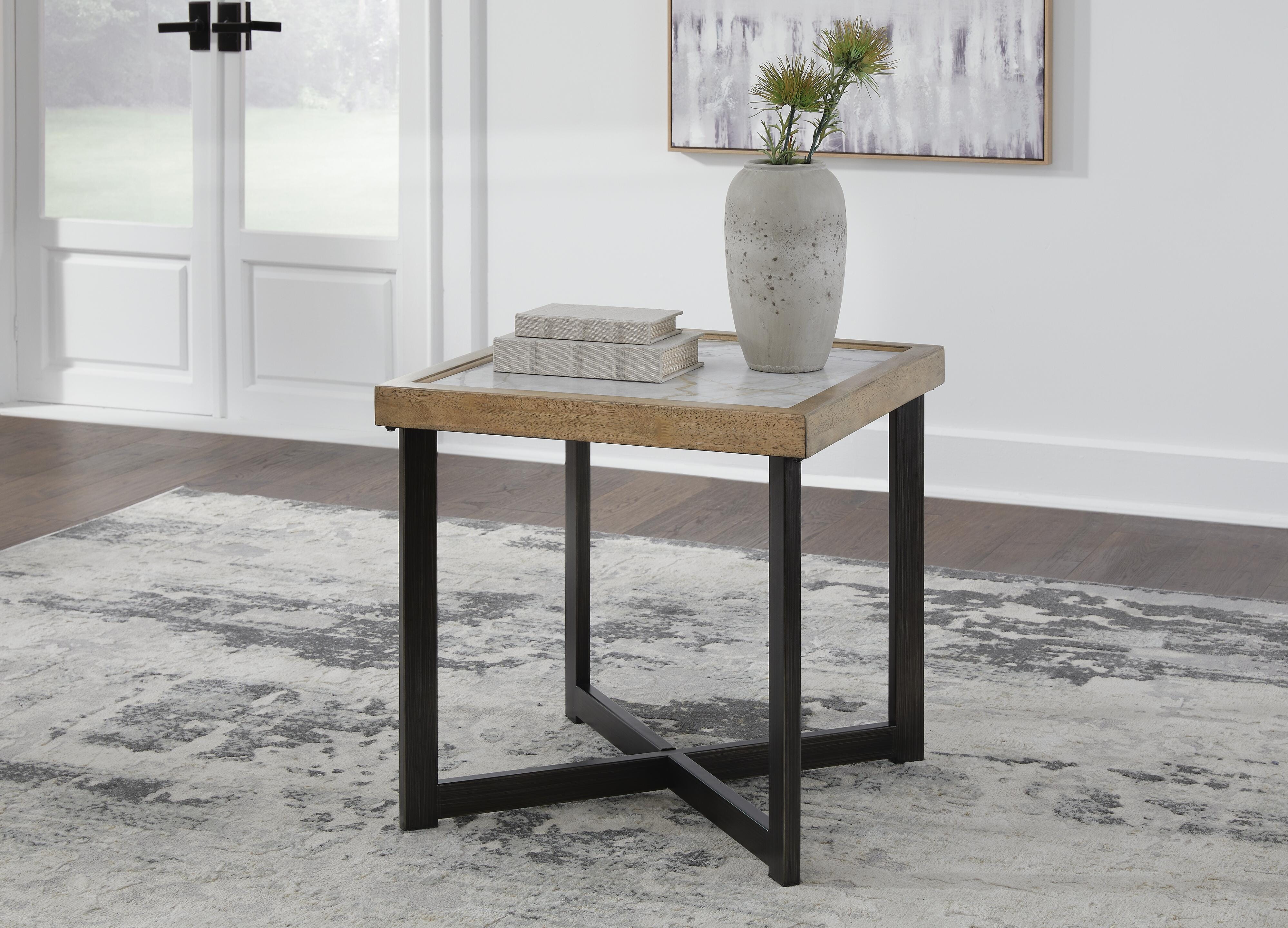 Dar Furniture - Ashley Furniture - Montia End Table - Square End Table / Multi - T632-2