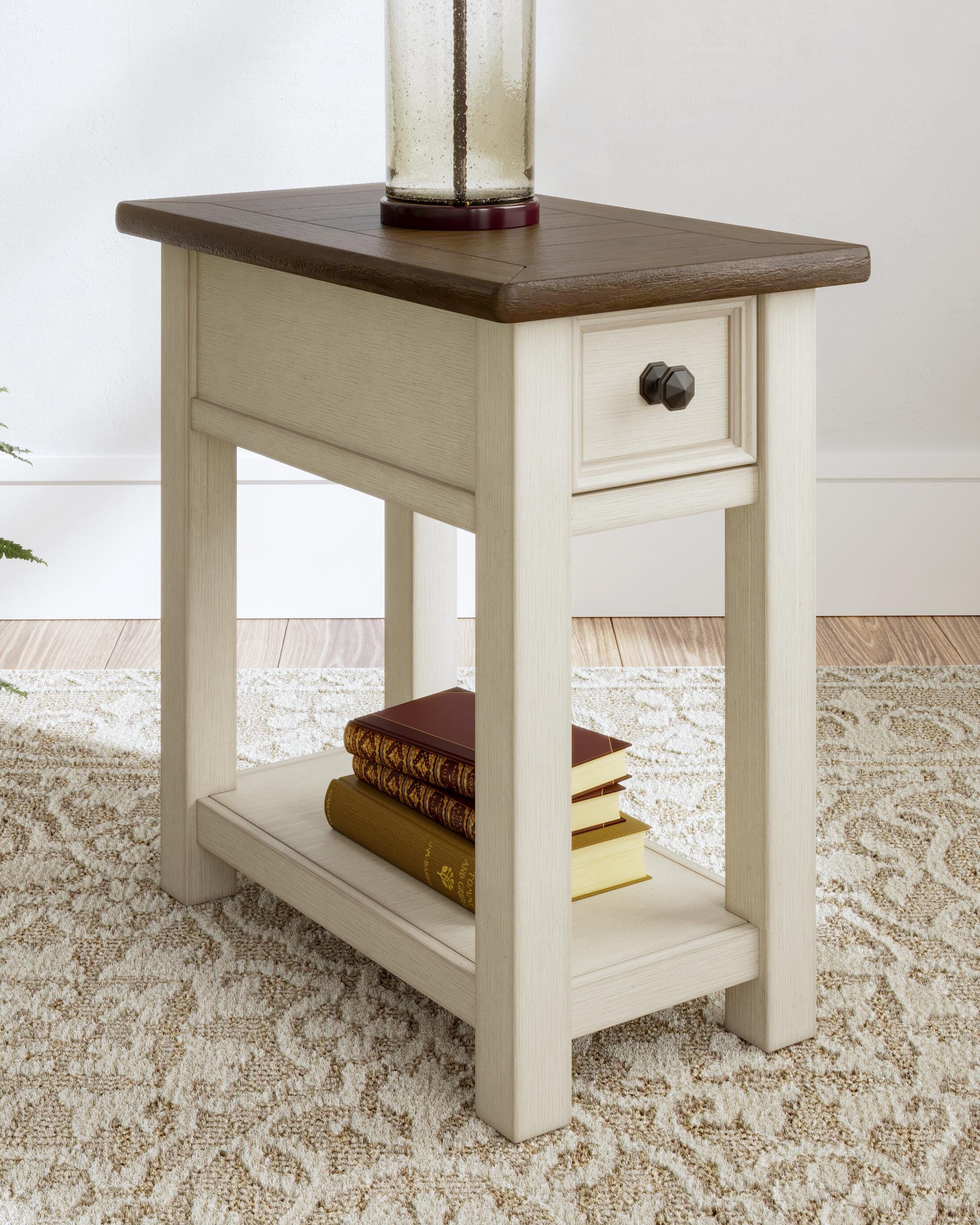 Dar Furniture - Ashley Furniture - Bolanburg Chairside End Table - Chair Side End Table / Two-tone - T637-107