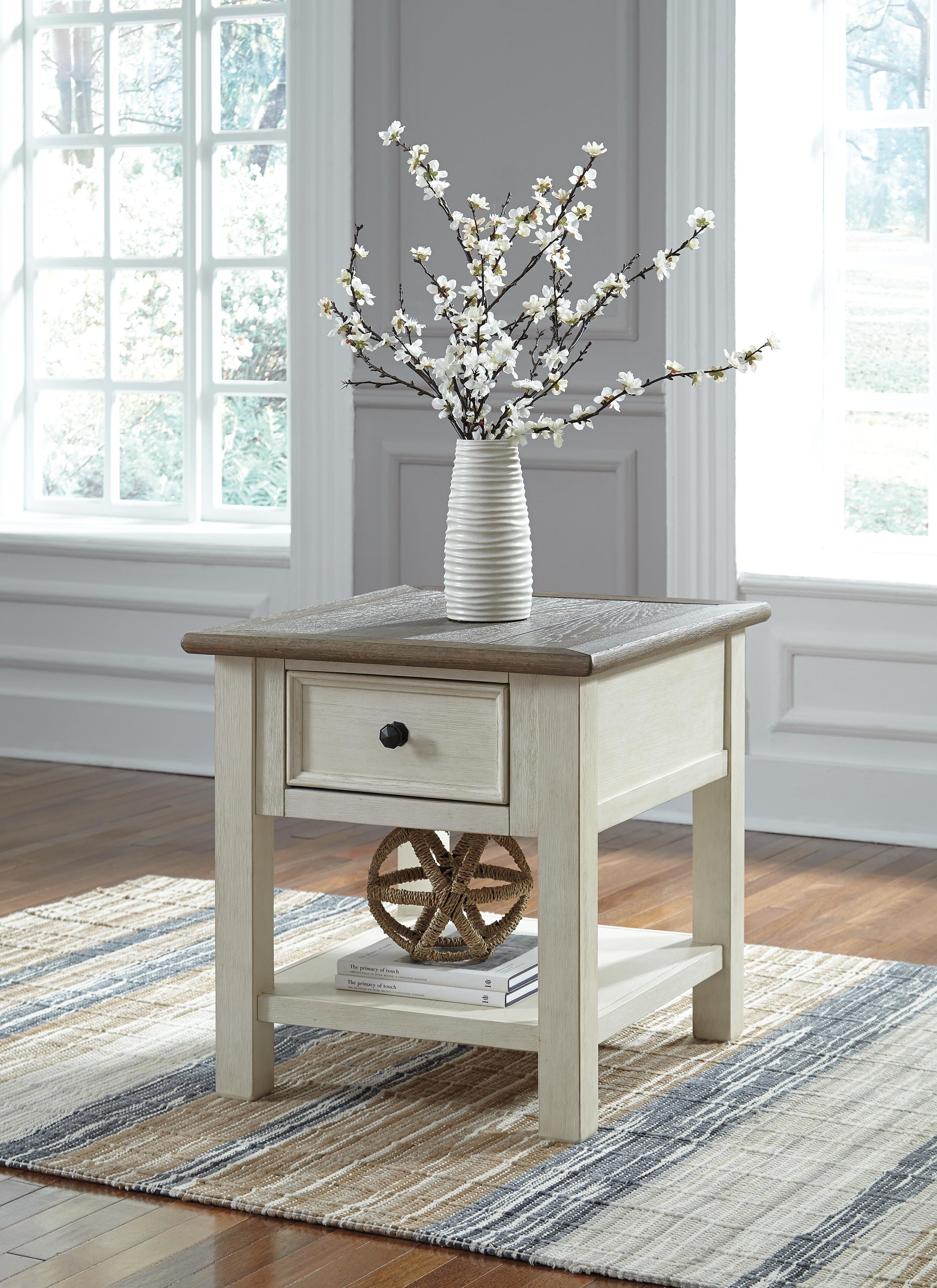 Dar Furniture - Ashley Furniture - Bolanburg End Table - Rectangular End Table / Two-tone - T637-3