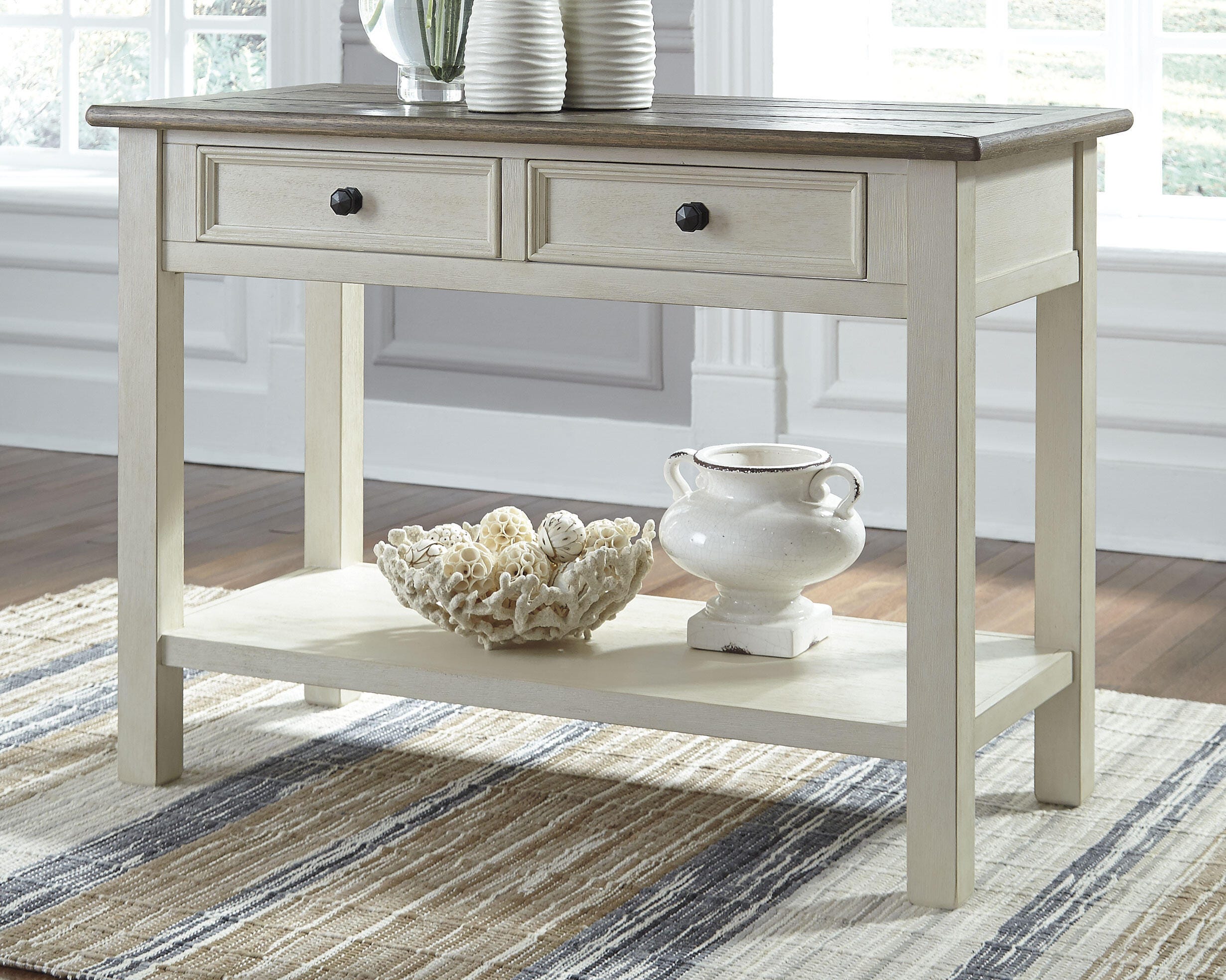 Dar Furniture - Ashley Furniture - Bolanburg Sofa/Console Table - Sofa Table / Two-tone - T637-4