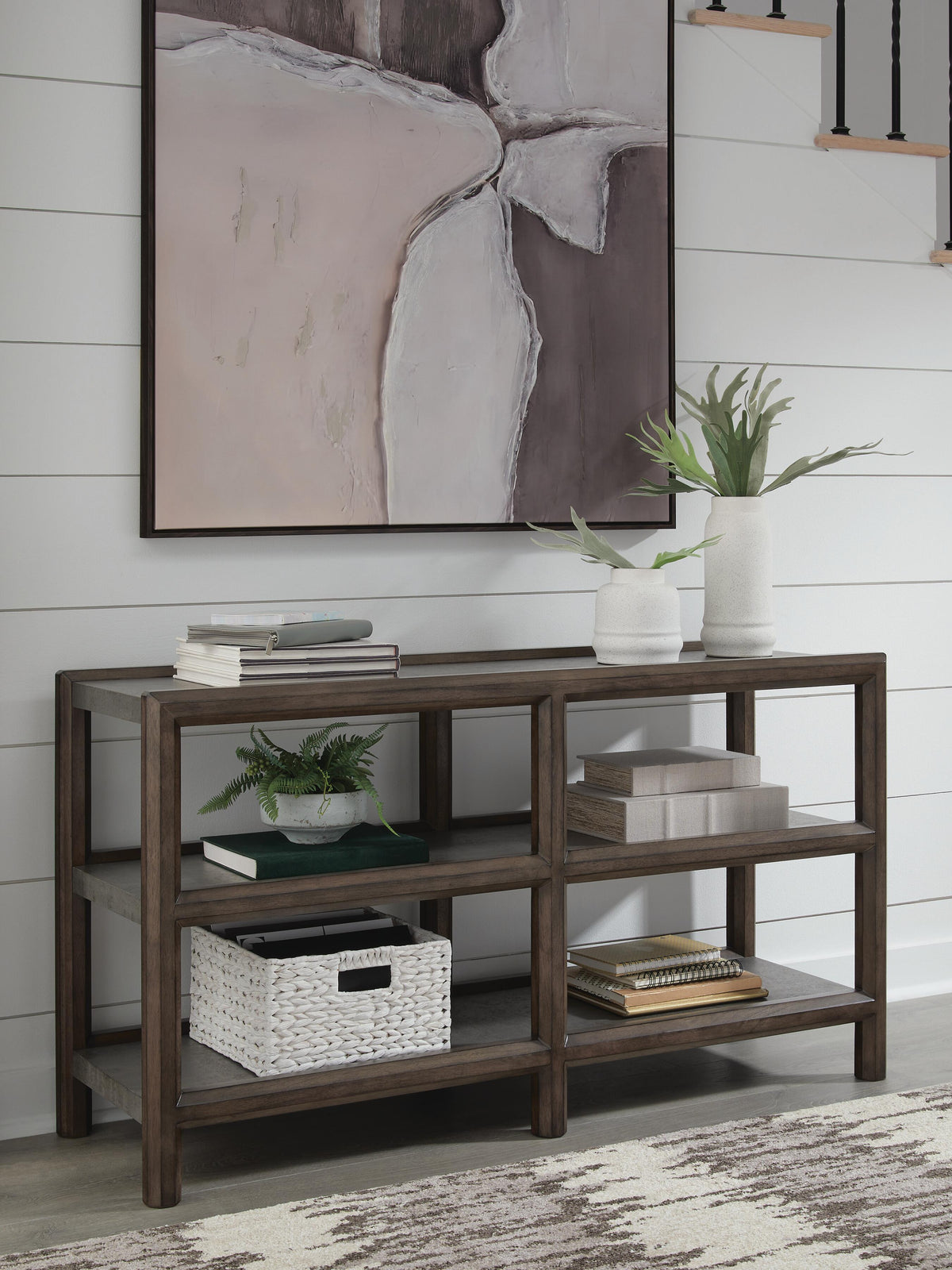 Dar Furniture - Ashley Furniture - Kallenny Sofa Table - Sofa Table / Brown/Gray - T669-4