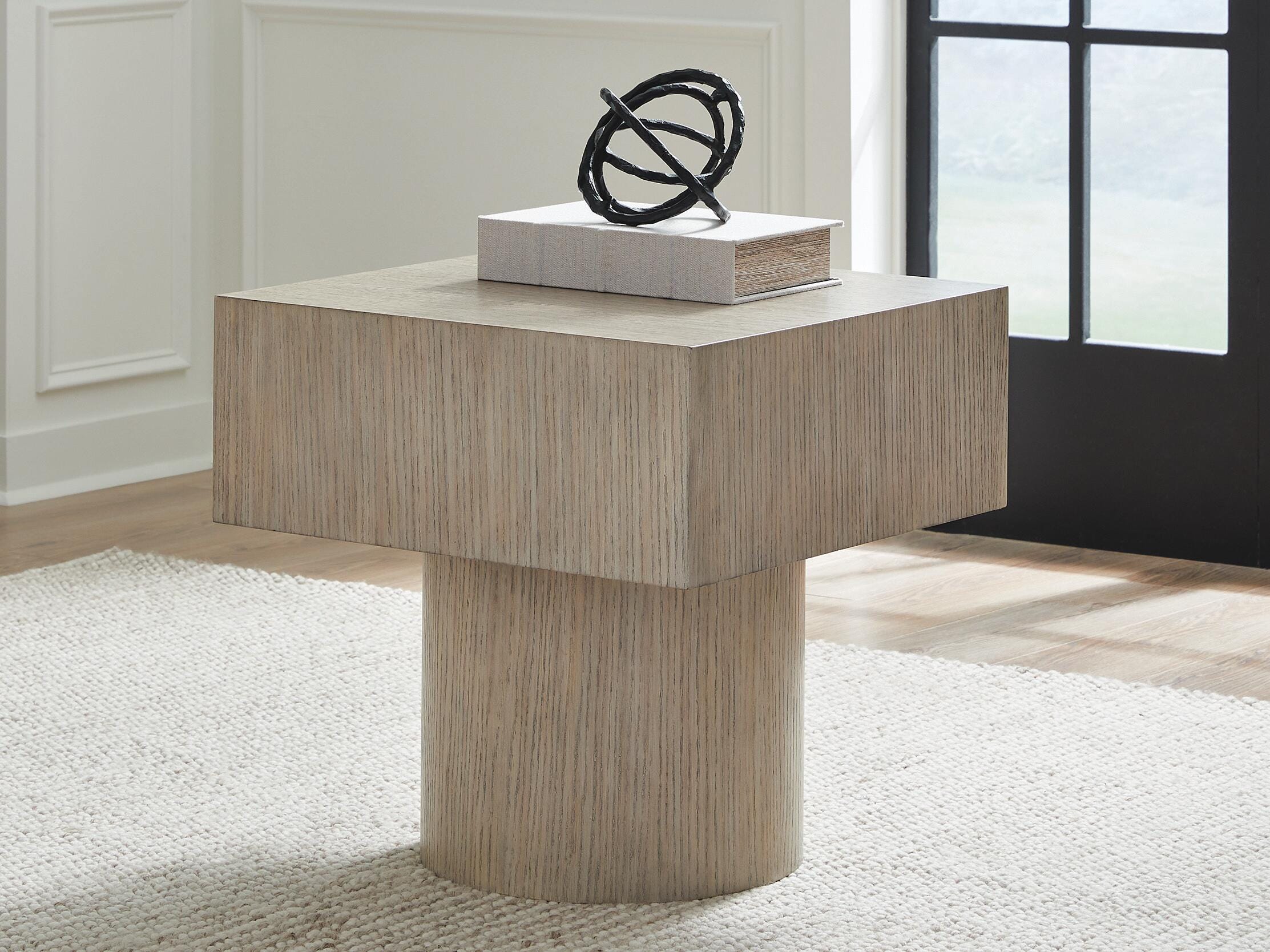Dar Furniture - Ashley Furniture - Jorielyn End Table - Square End Table / Light Grayish Brown - T712-2