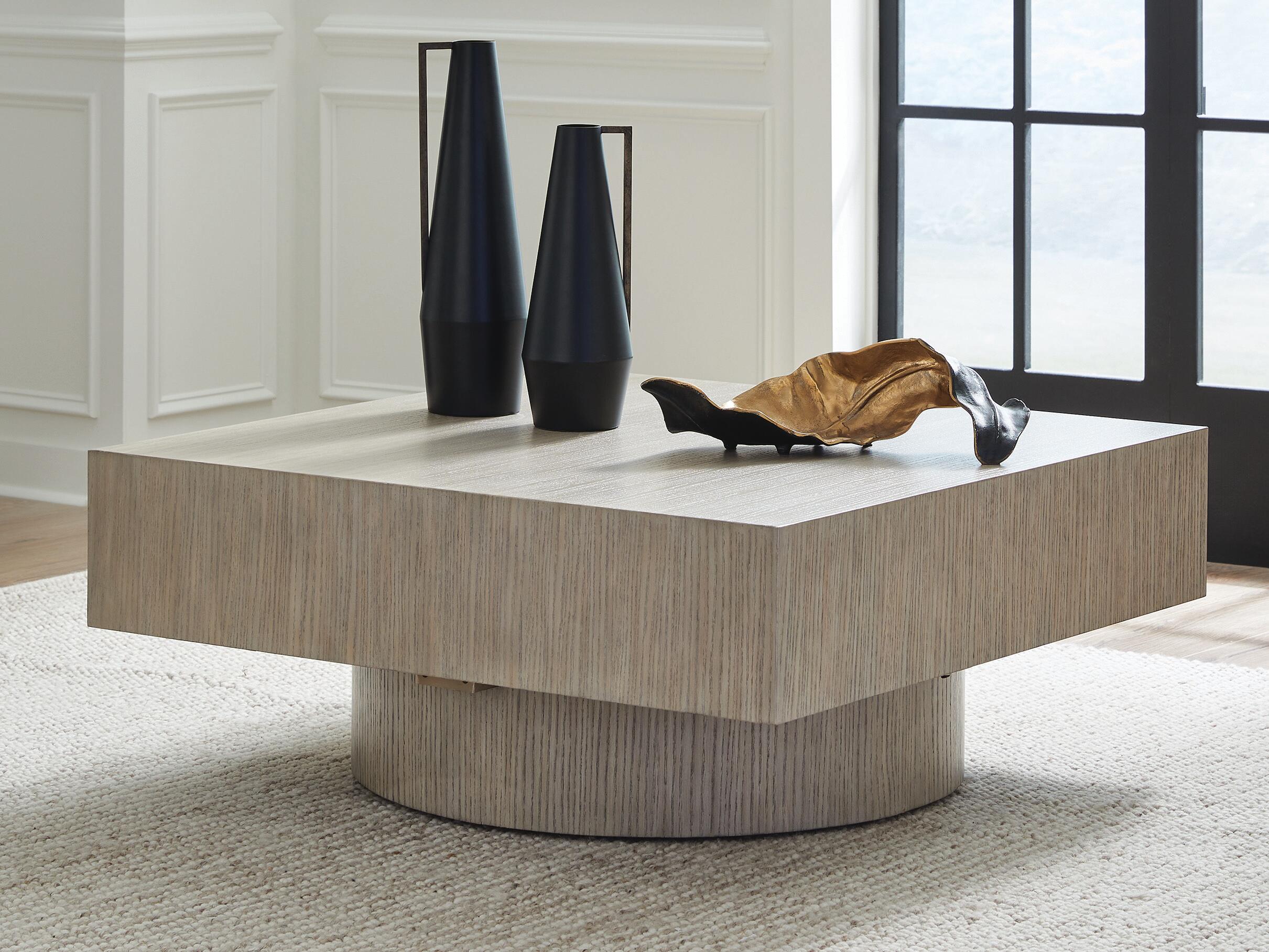 Dar Furniture - Ashley Furniture - Jorielyn Coffee Table - Square Cocktail Table / Light Grayish Brown - T712-8