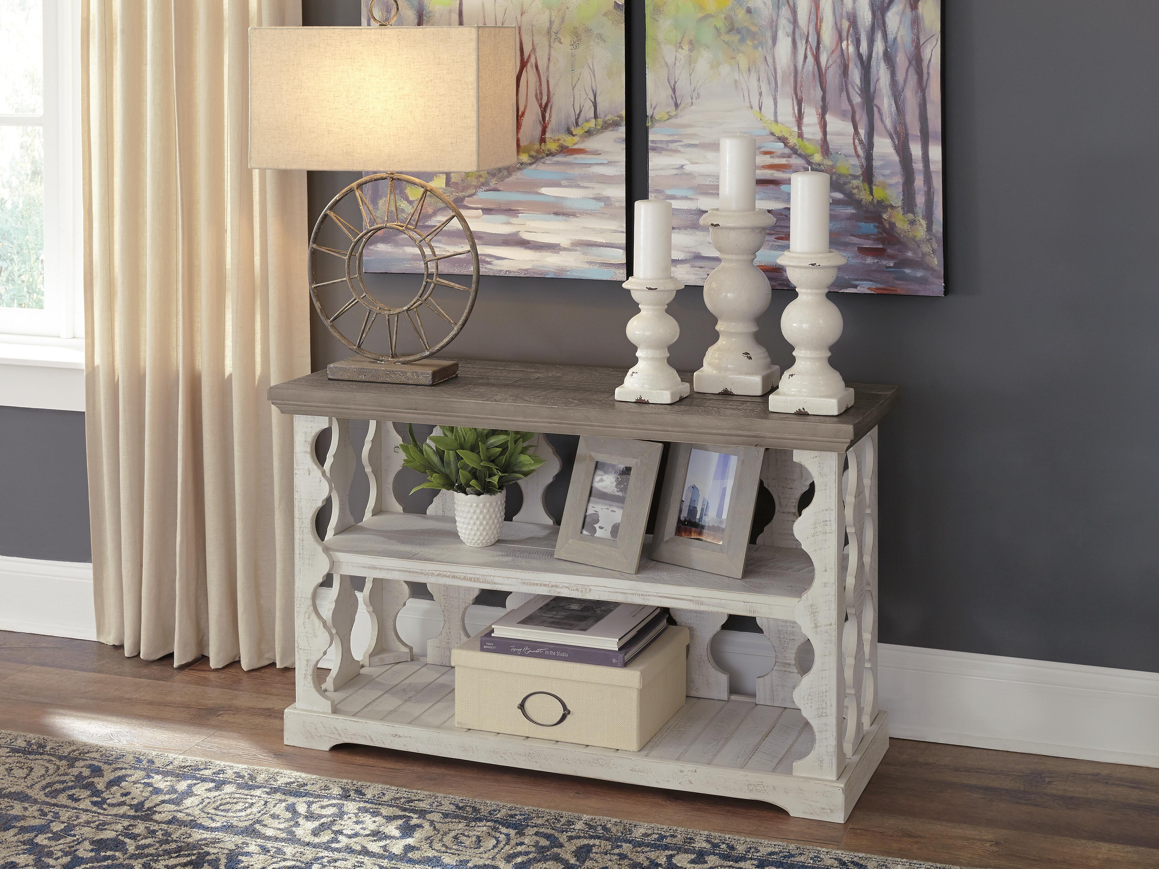 Dar Furniture - Ashley Furniture - Havalance Sofa/Console Table - Console Sofa Table / Gray/White - T814-5
