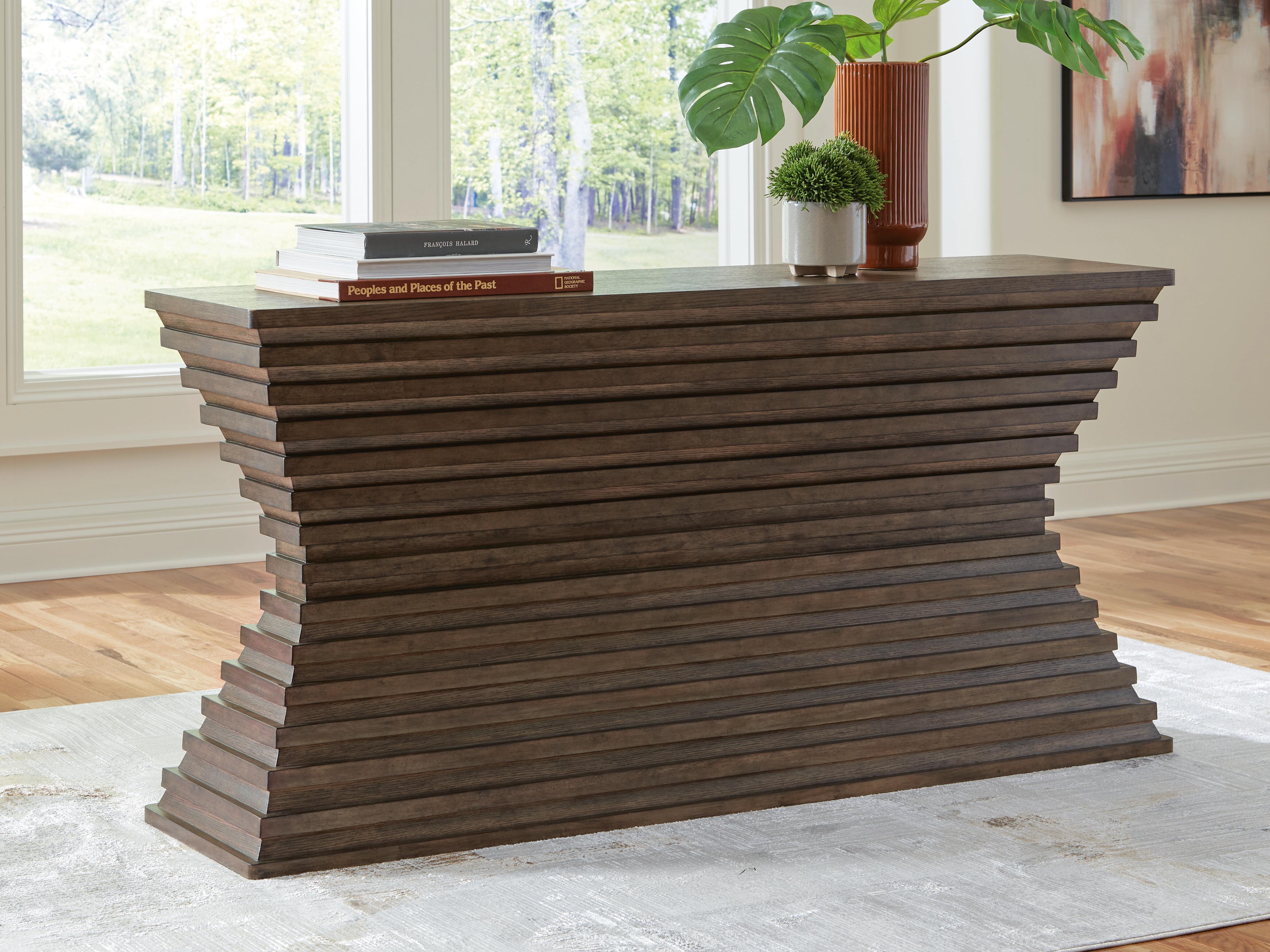 Dar Furniture - Ashley Furniture - Hannodream Sofa Table - Sofa Table / Warm Brown - T821-4