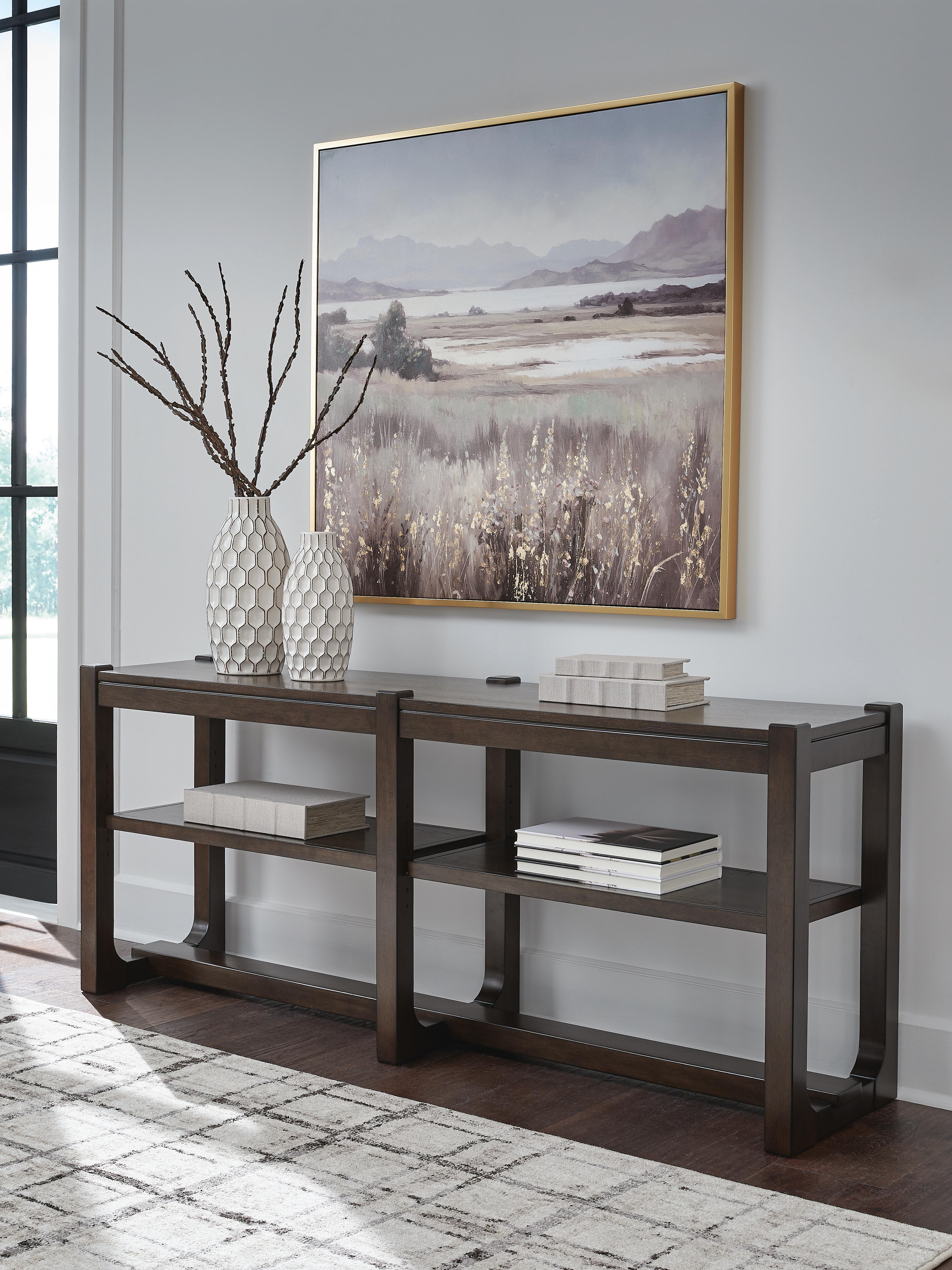 Dar Furniture - Ashley Furniture - Breckington Sofa Table - Sofa Table / Dark Brown - T856-4