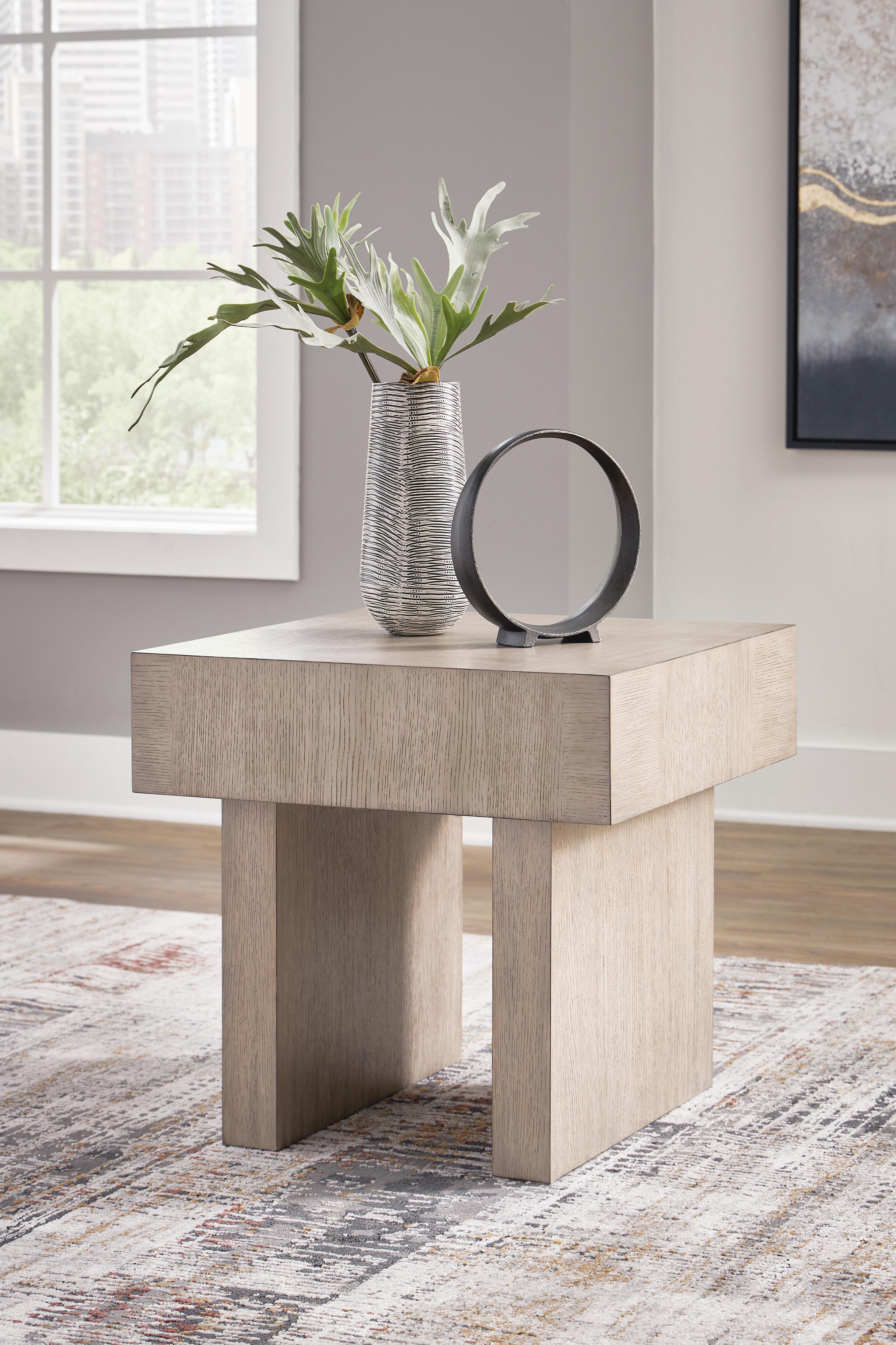 Dar Furniture - Ashley Furniture - Jorlaina End Table - Square End Table / Light Grayish Brown - T922-2