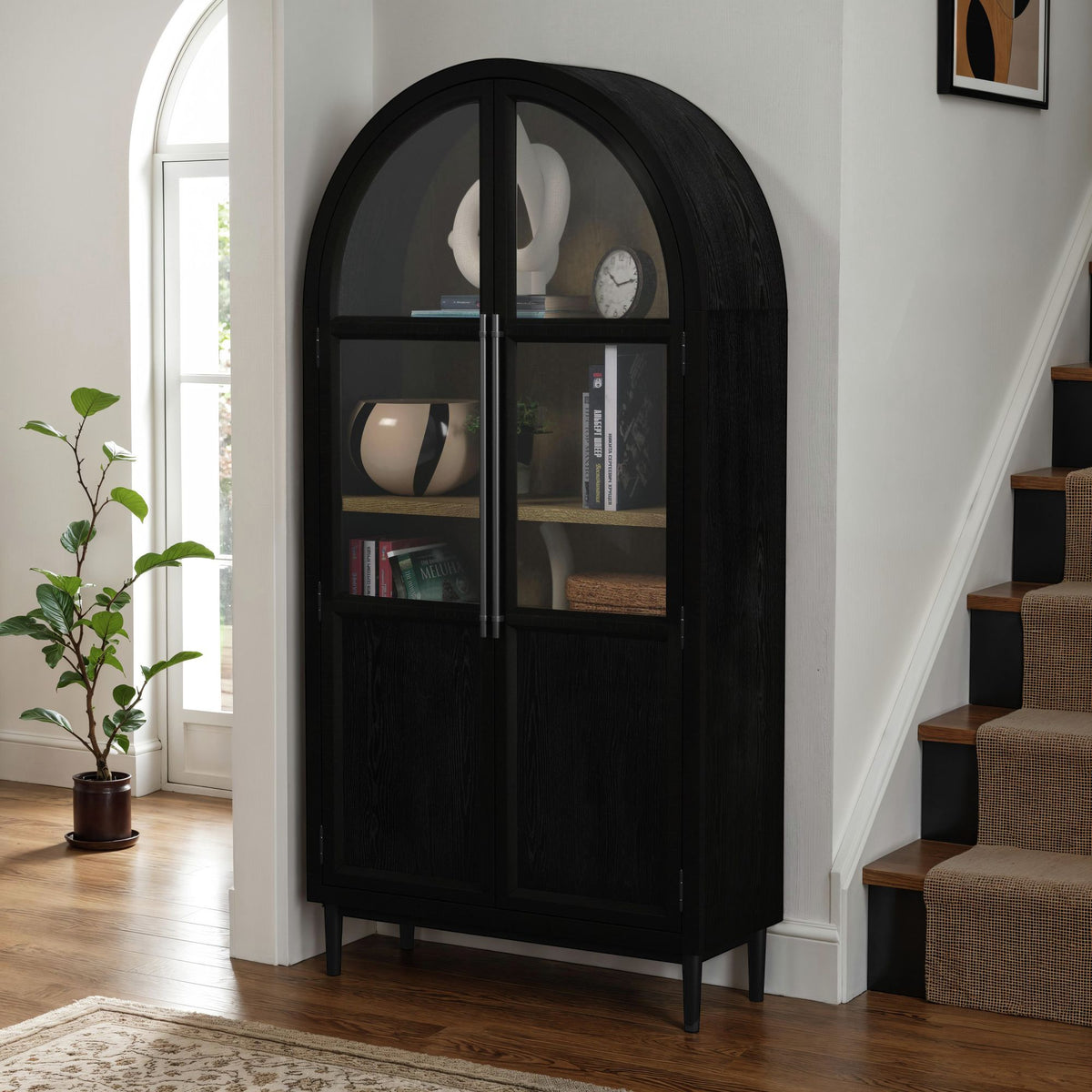 Taurus Bookcase in Flat Black – SKU H-14600-307-BC | Elements