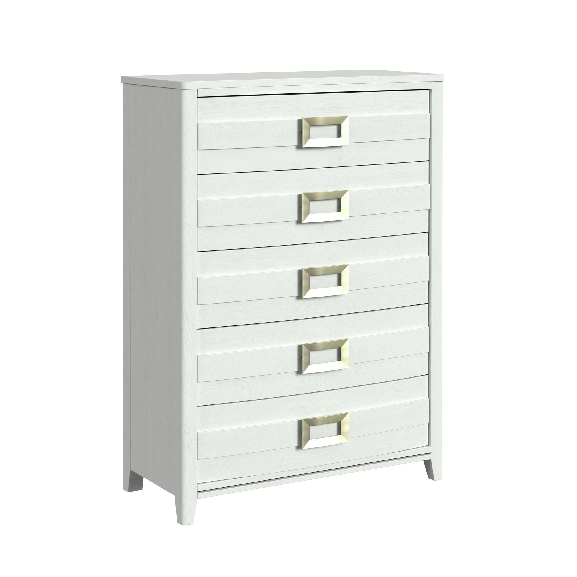 Tobias 5-Drawer Chest in White
