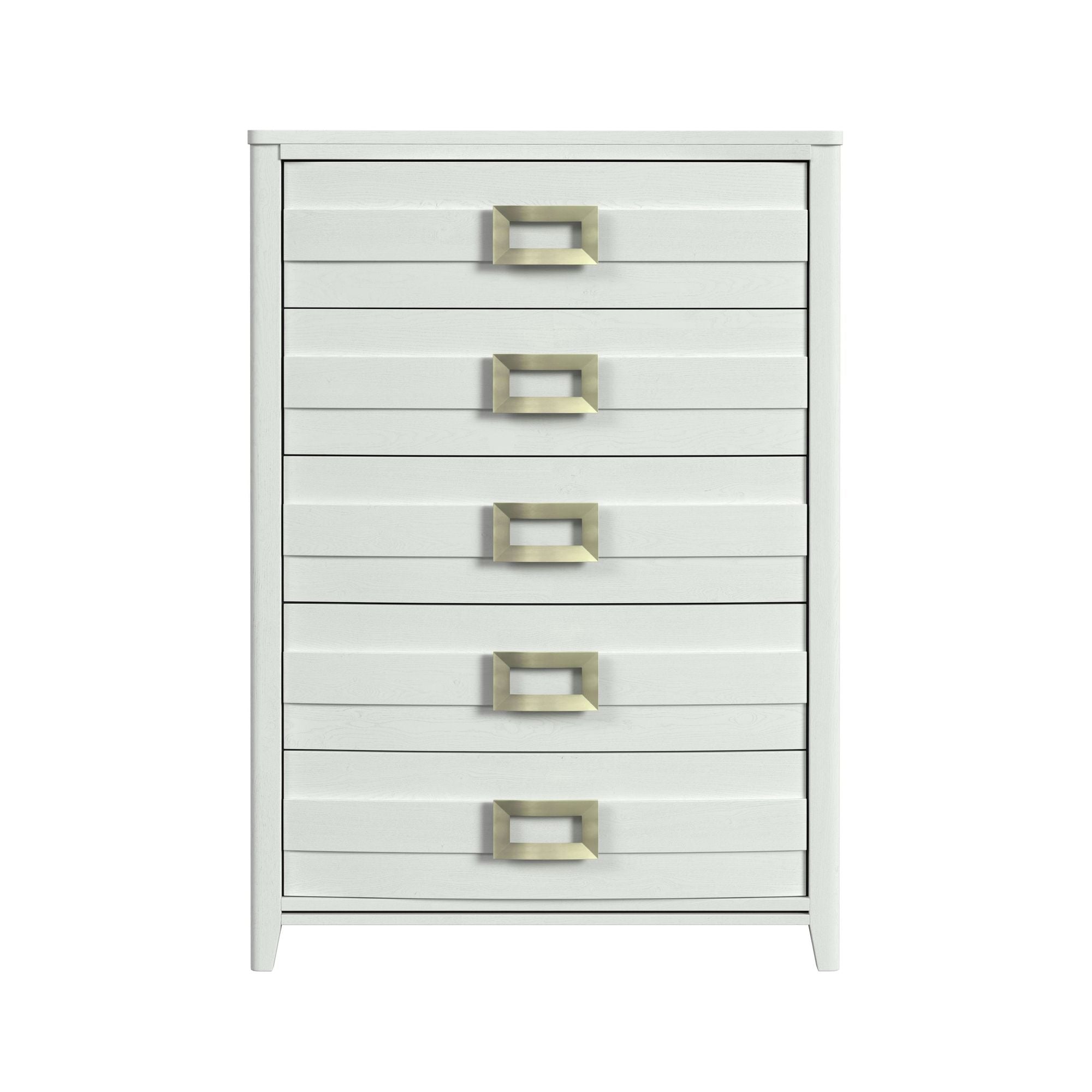 Tobias 5-Drawer Chest in White