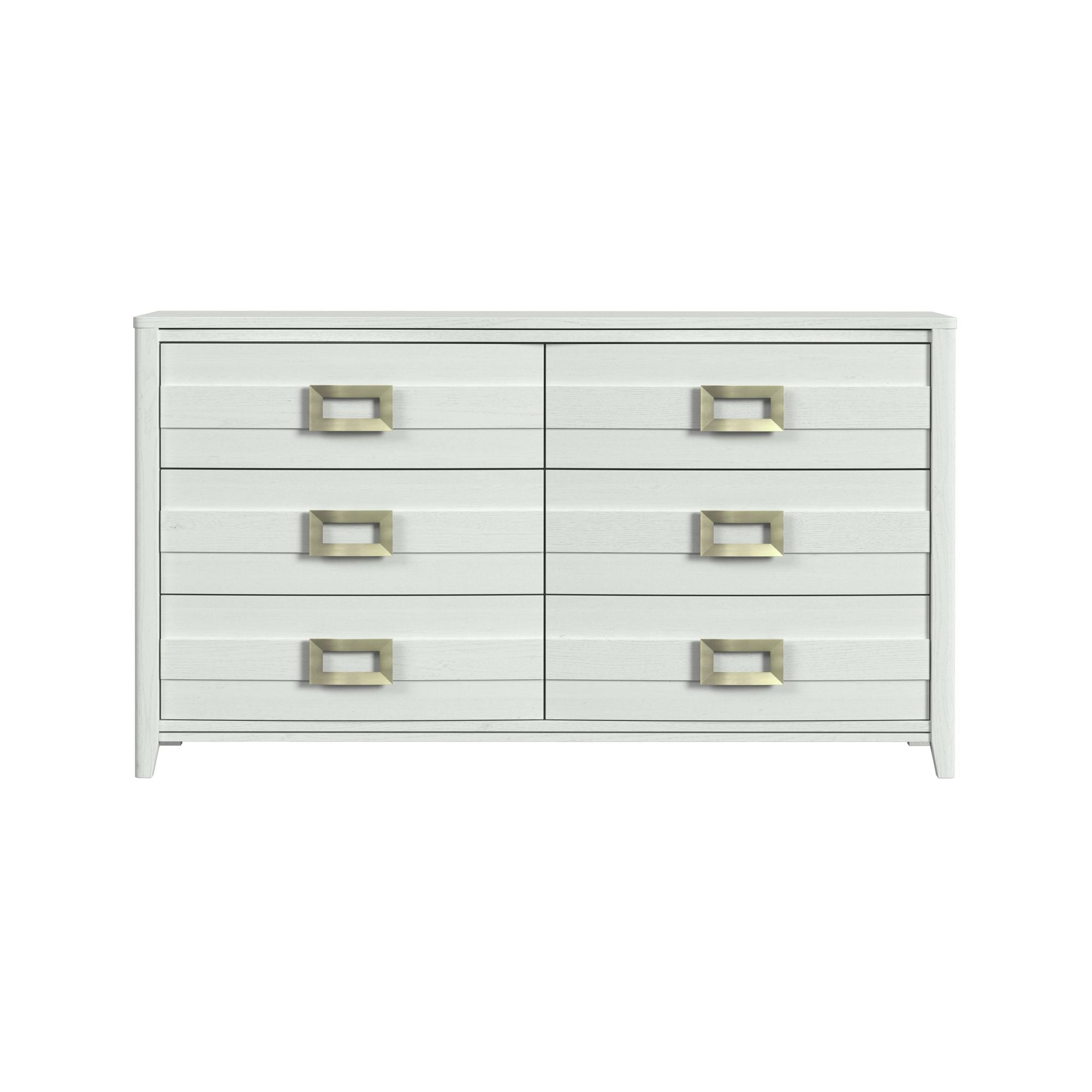 Tobias 6-Drawer Dresser in White