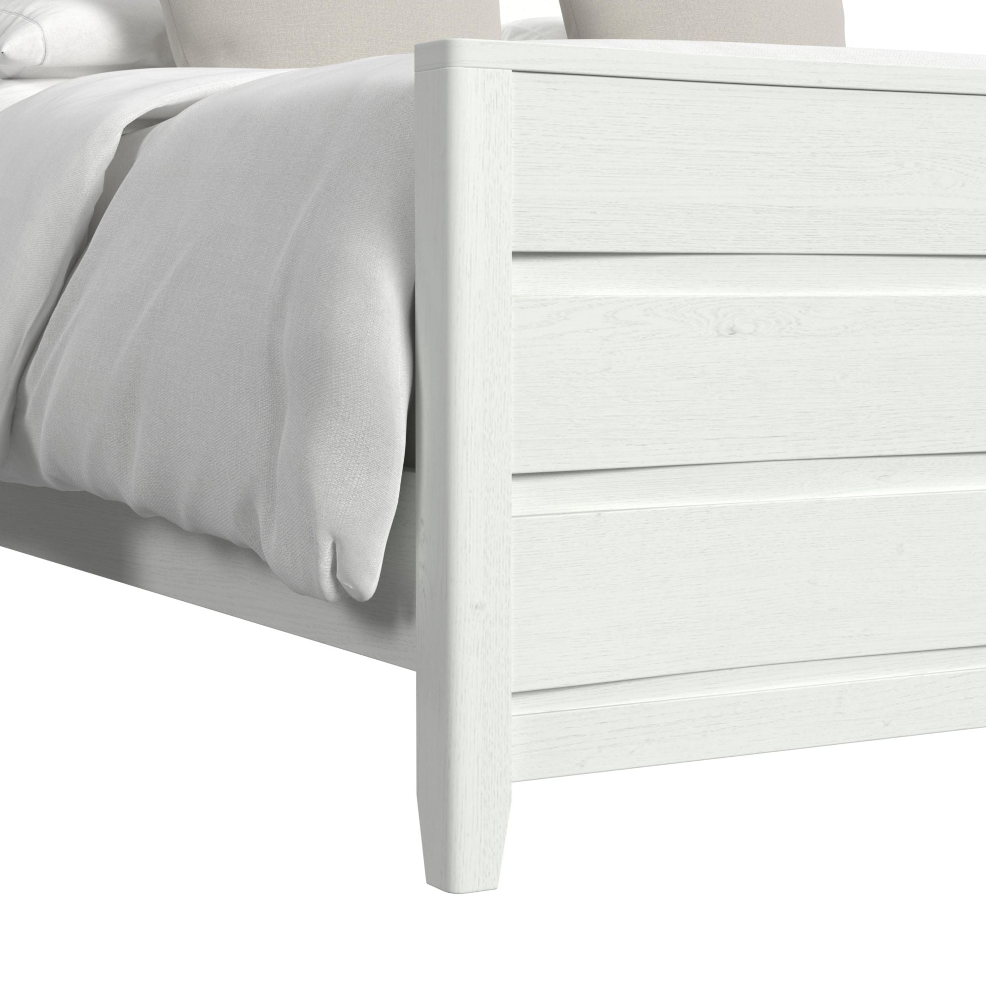 Tobias Queen Bed with LED in White