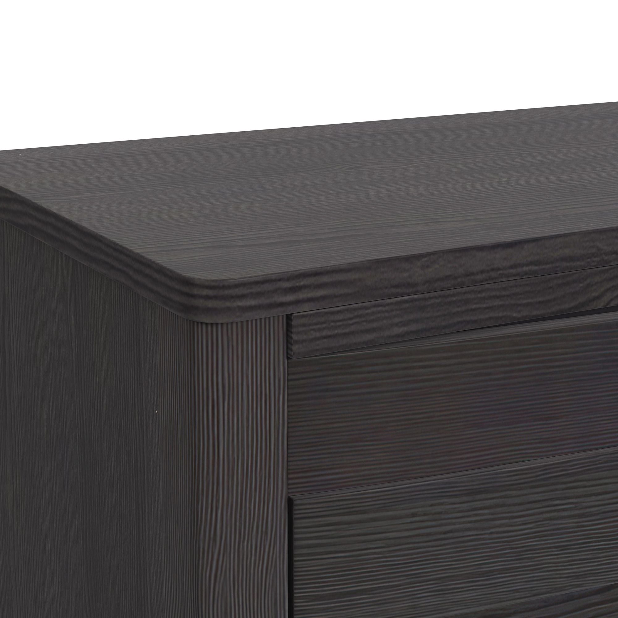Tobias Dresser and Mirror Set with LED in Black