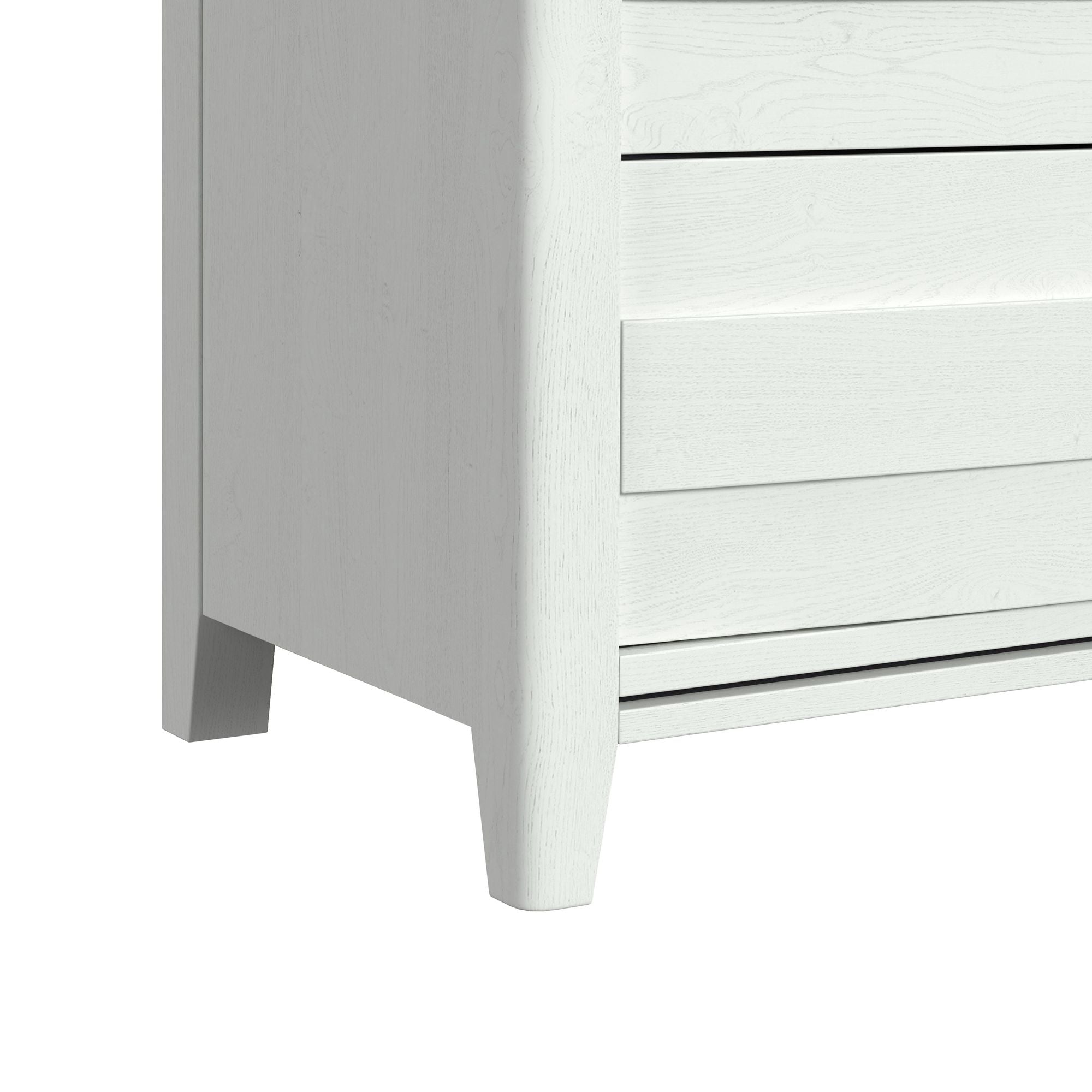 Tobias Dresser and Mirror Set with LED in White