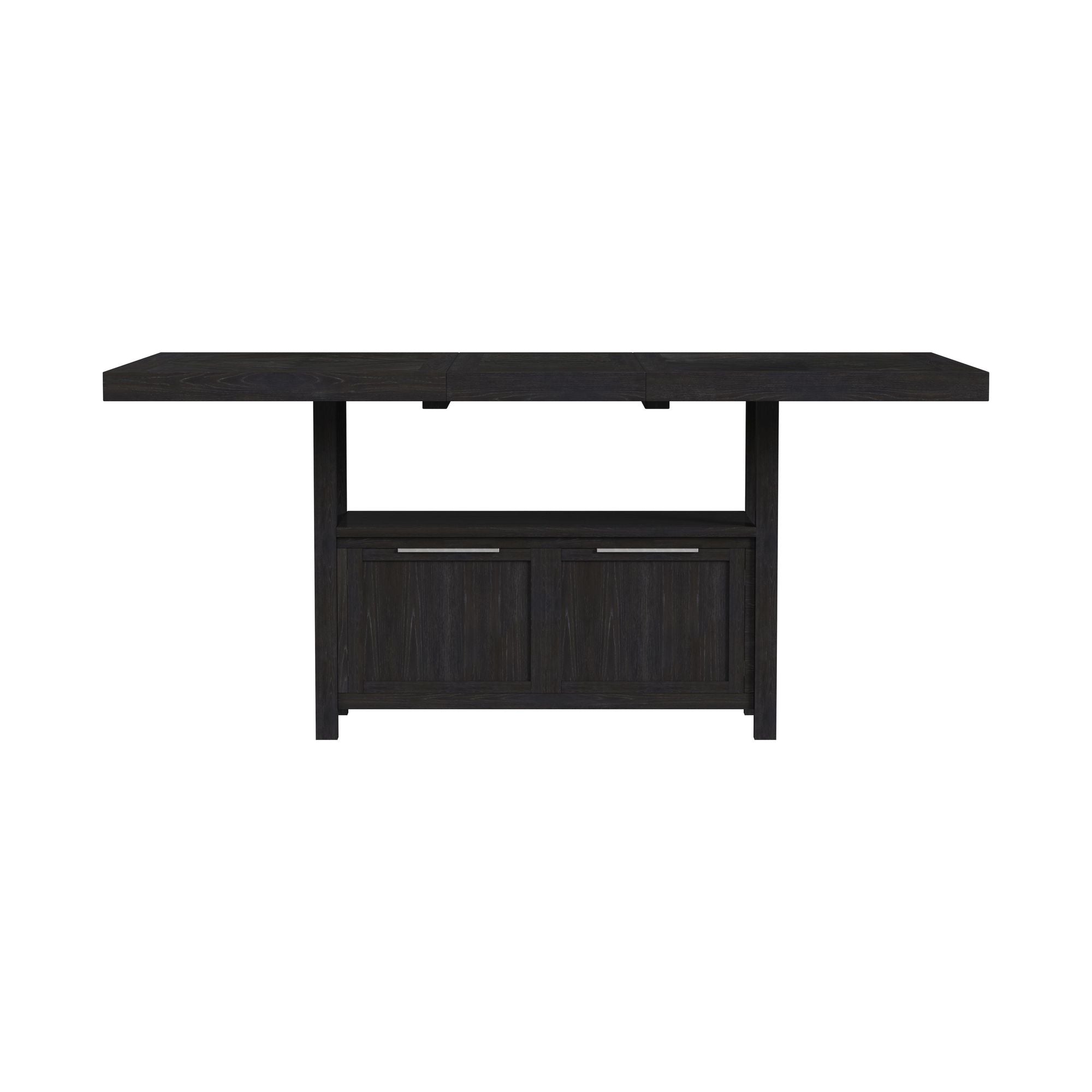Transcend Counter Table with 20" Leaf in Charcoal