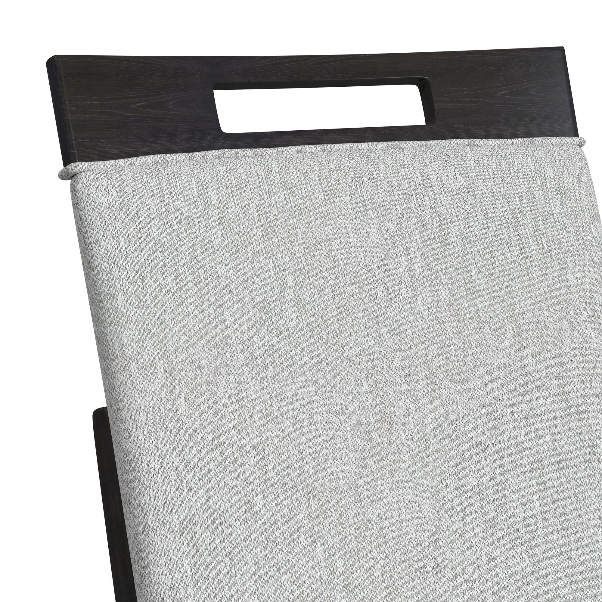 Transcend Dining Side Chair with Light Grey Fabric in Charcoal (2 Per Carton)