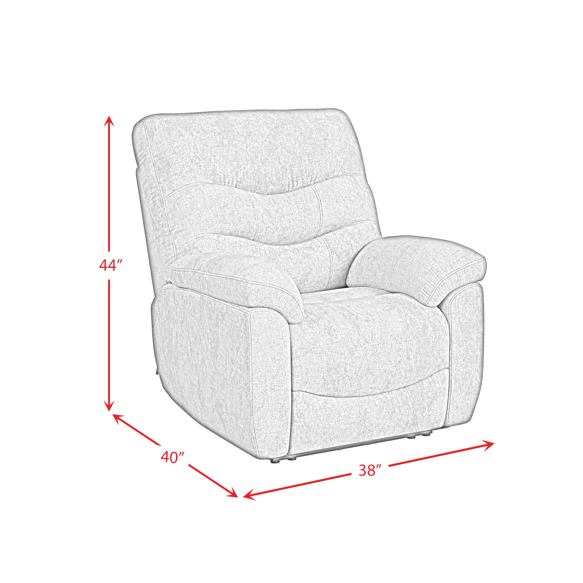 Trifecta P3 Recliner W/Heat Massage, zero gravity, memory foam in Sefi Puppy