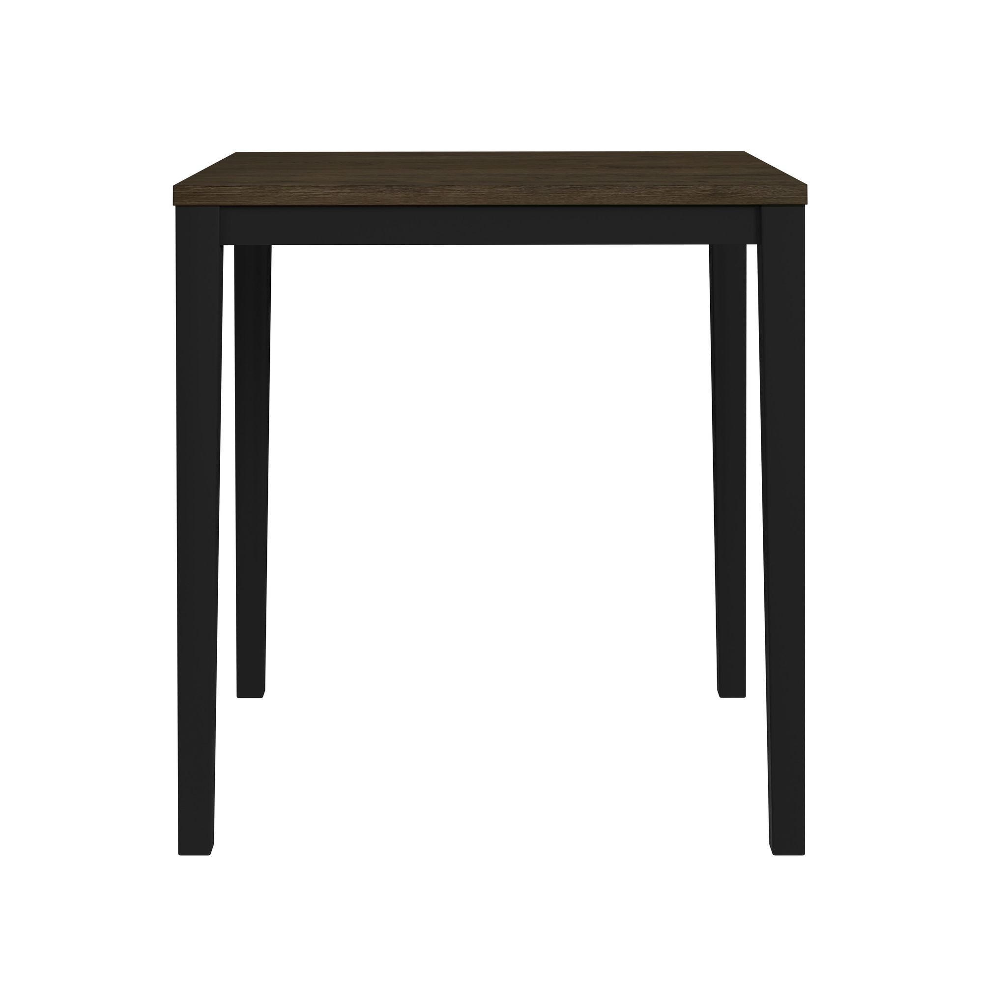 Tulane 5pc Counter Table & 4 Counter Chairs with Beige Fabric in Oak & Black