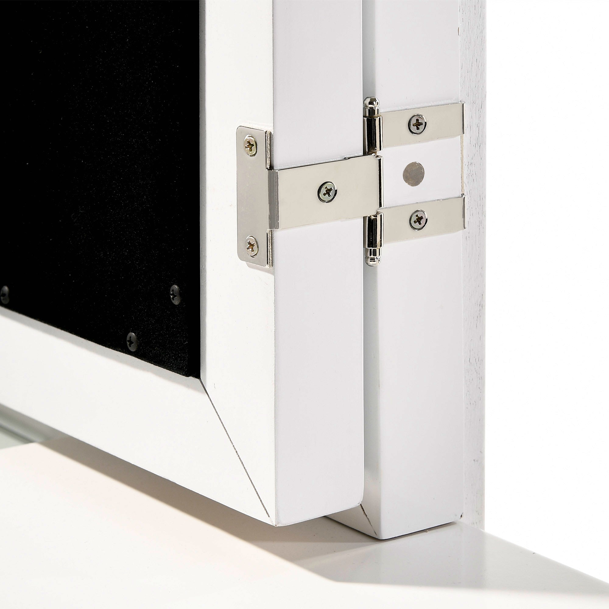 Twenty Nine Dressing Set w/LED & USB Plug in White with Stool