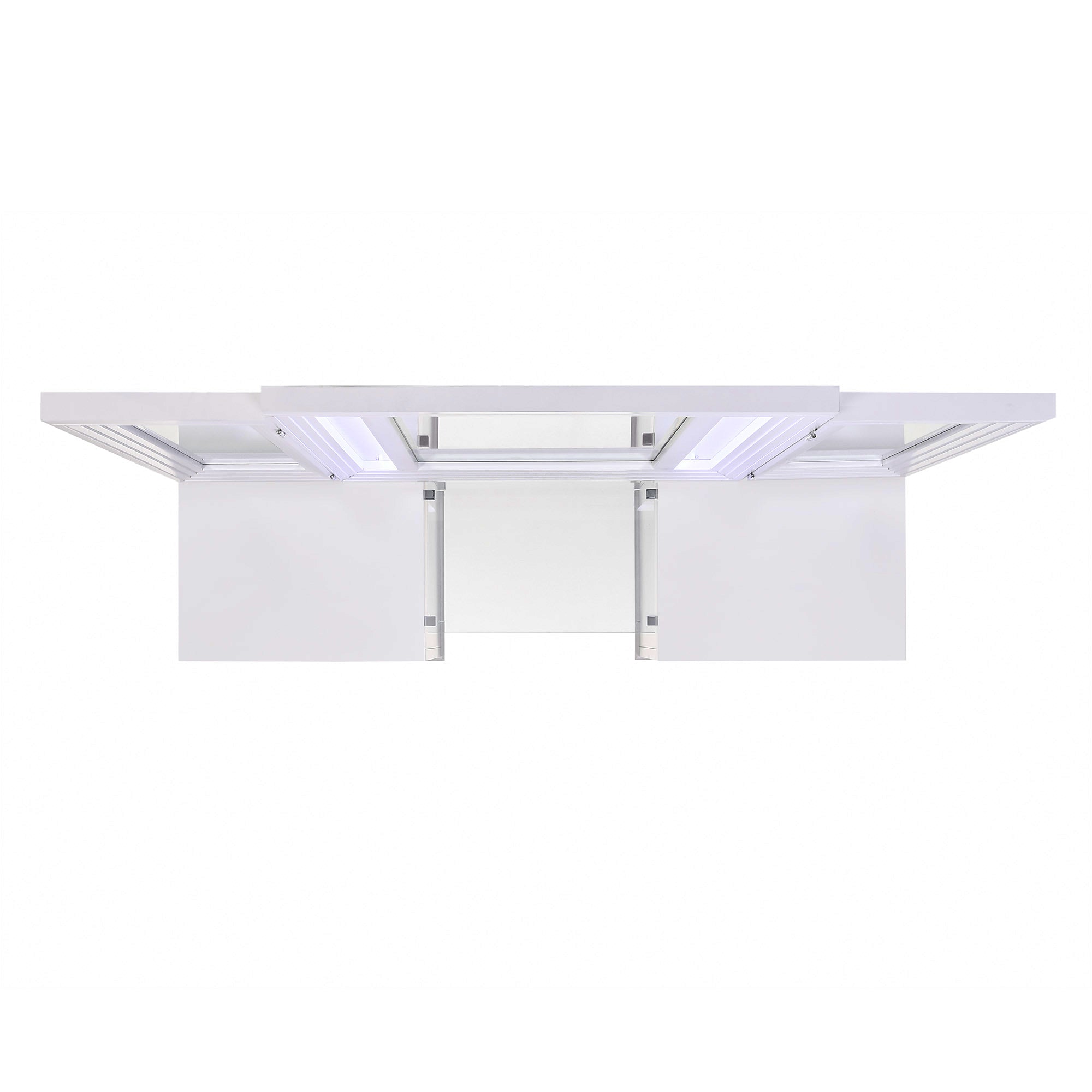 Twenty Nine Dressing Set w/LED & USB Plug in White with Stool
