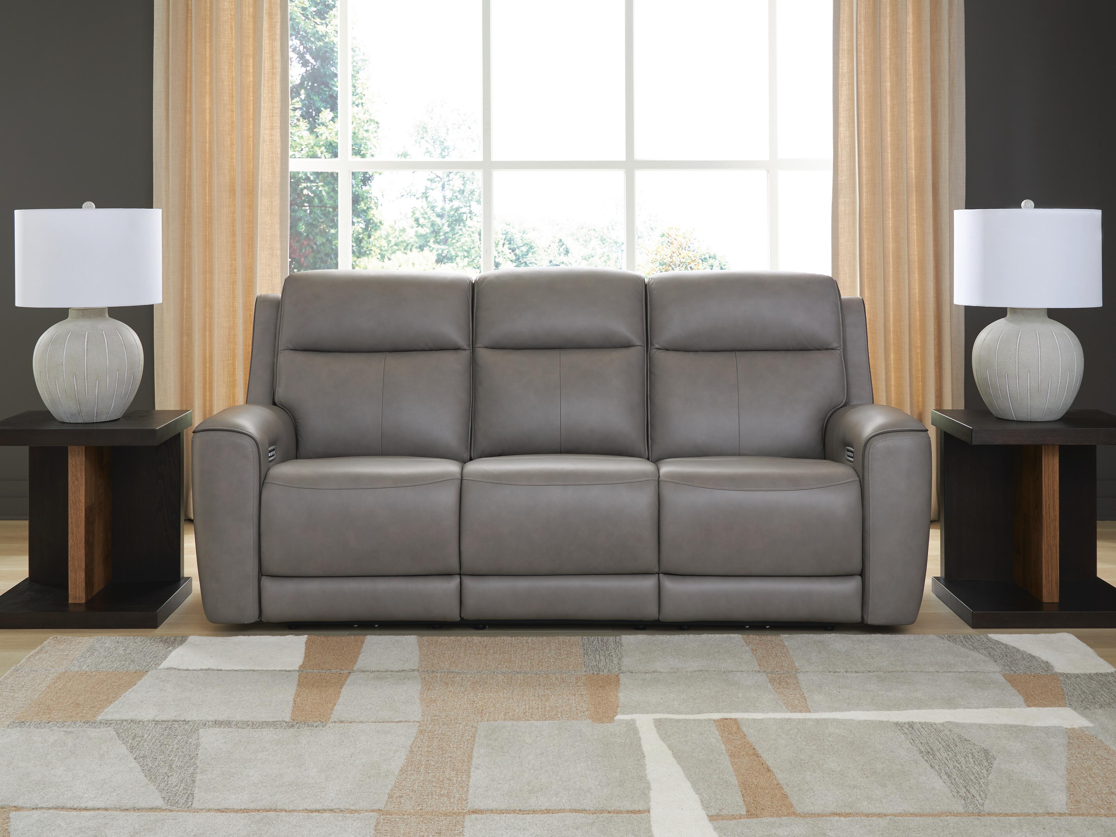 Dar Furniture - Ashley Furniture - 5Z-Comfort Power Reclining Sofa - PWR REC Sofa with ADJ Headrest / Coin - PCU1090015