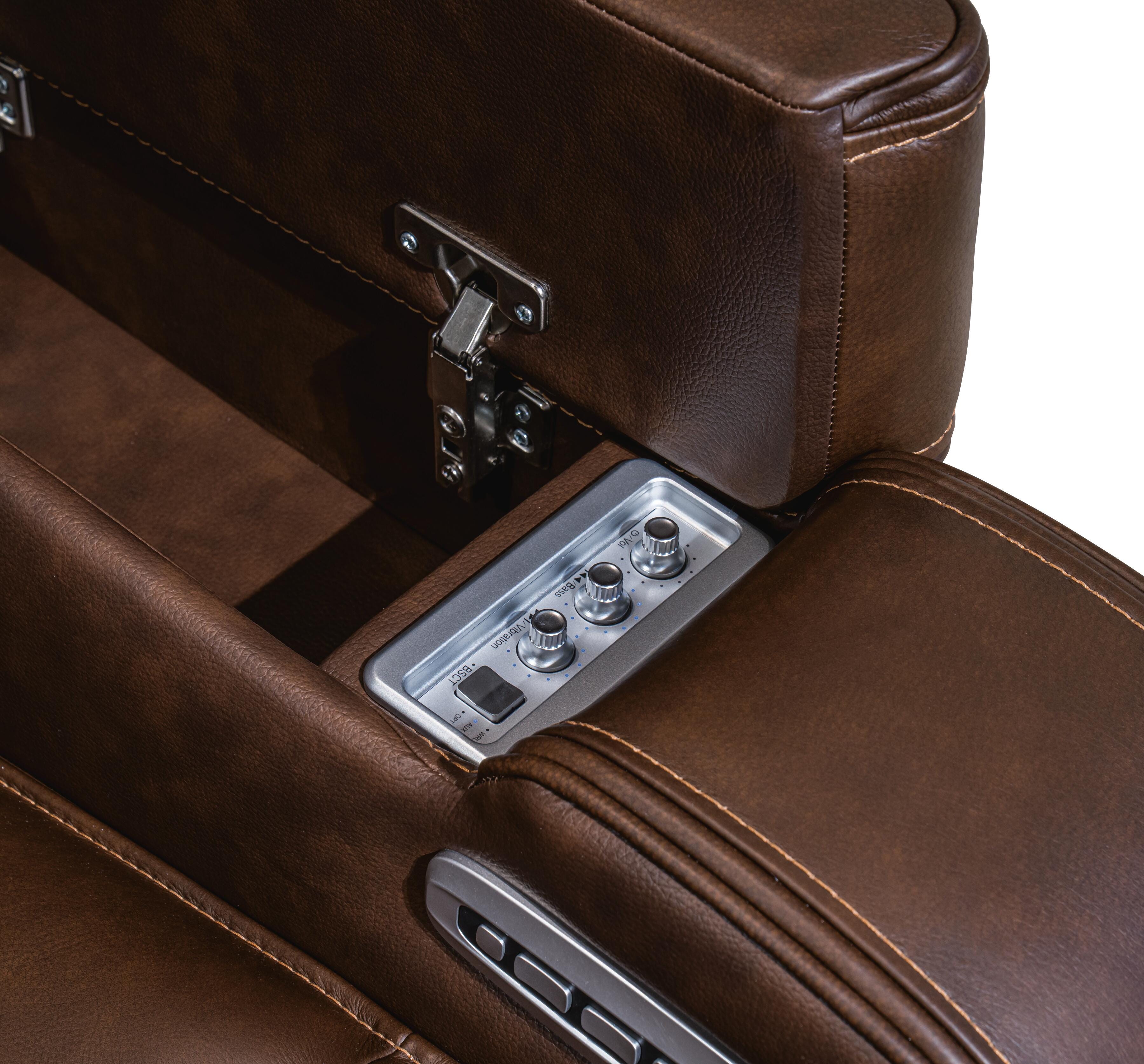 Knightington Power Reclining Loveseat with Audio Seating
