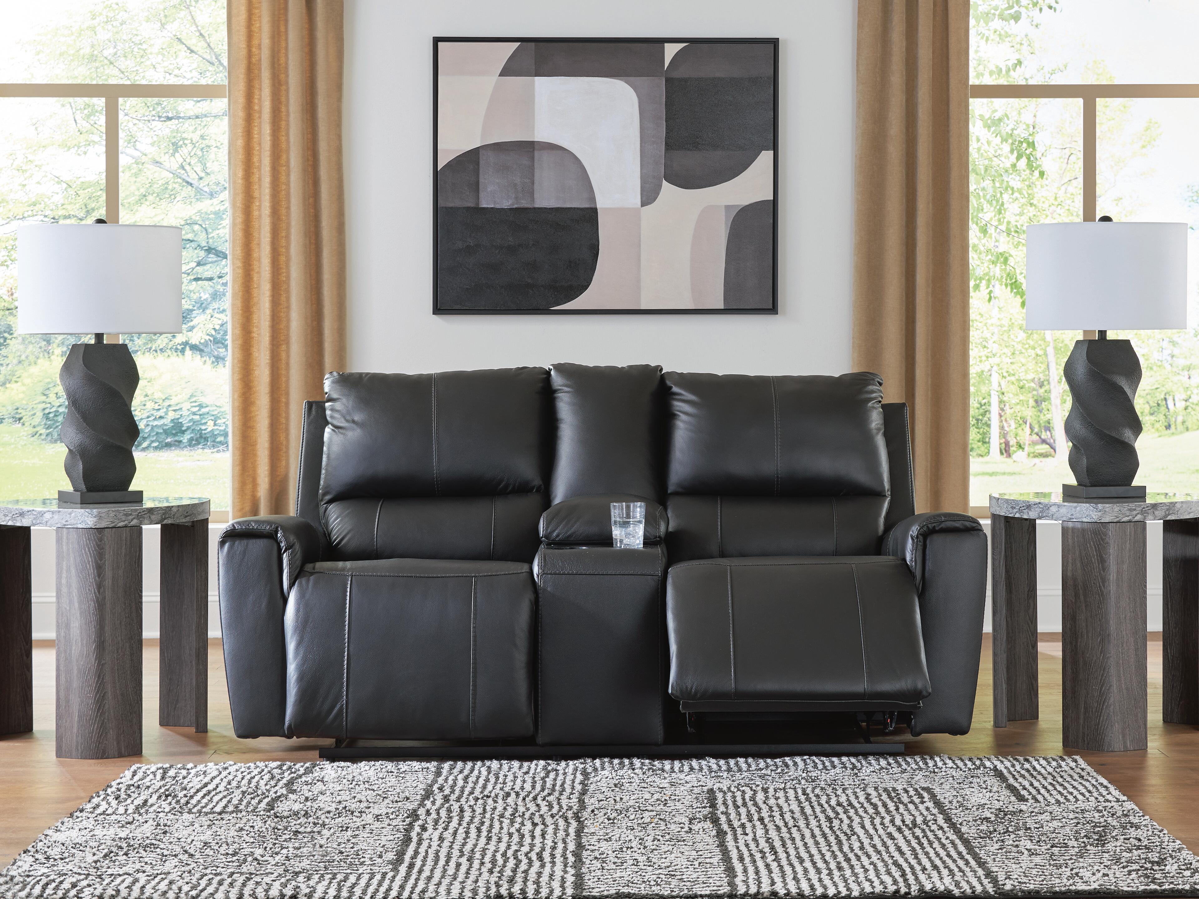 Glossmore Reclining Loveseat with Console