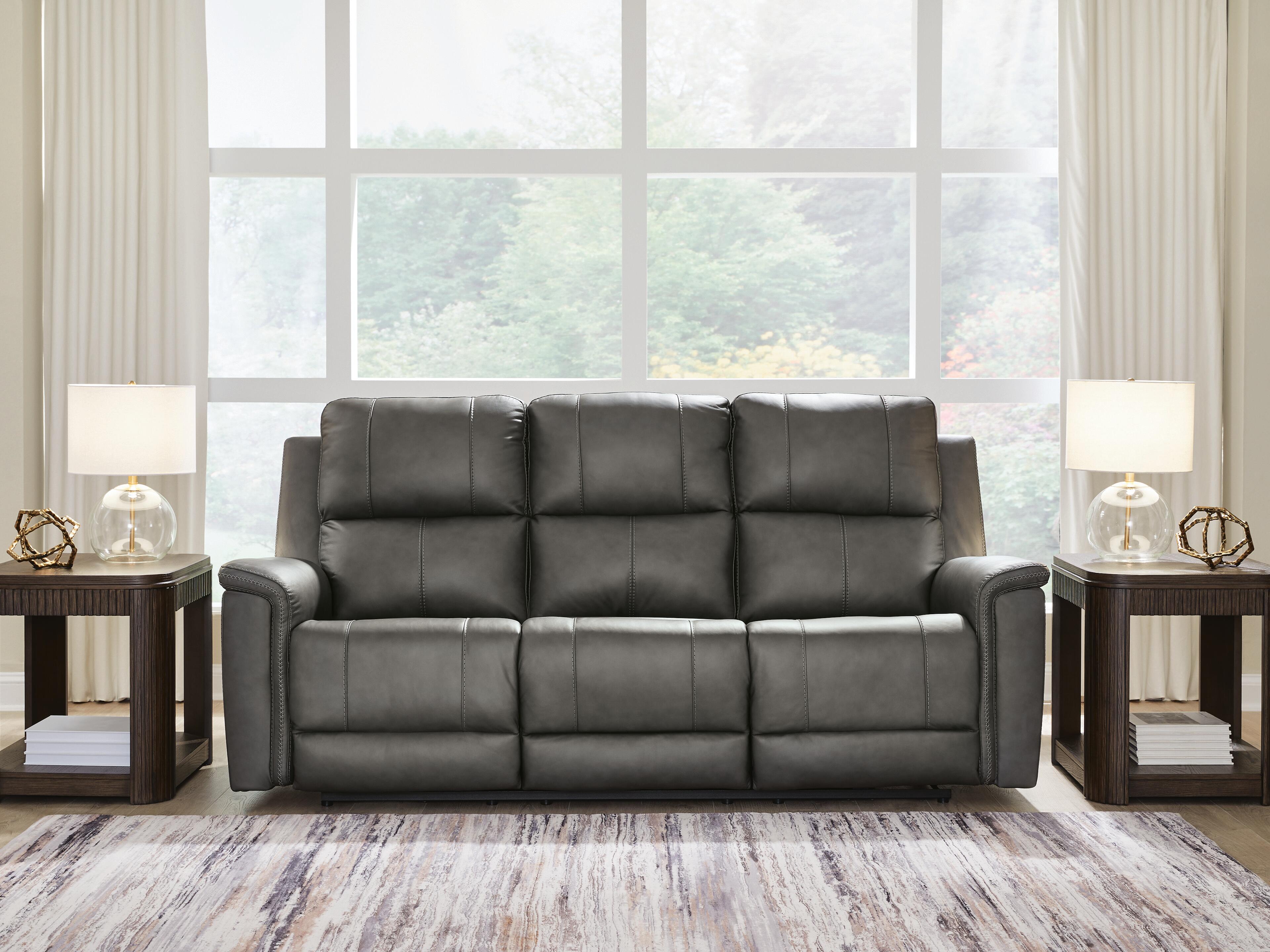 Dar Furniture - Ashley Furniture - Bleckley Power Reclining Sofa - PWR REC Sofa with ADJ Headrest / Anchor - PCU1200015