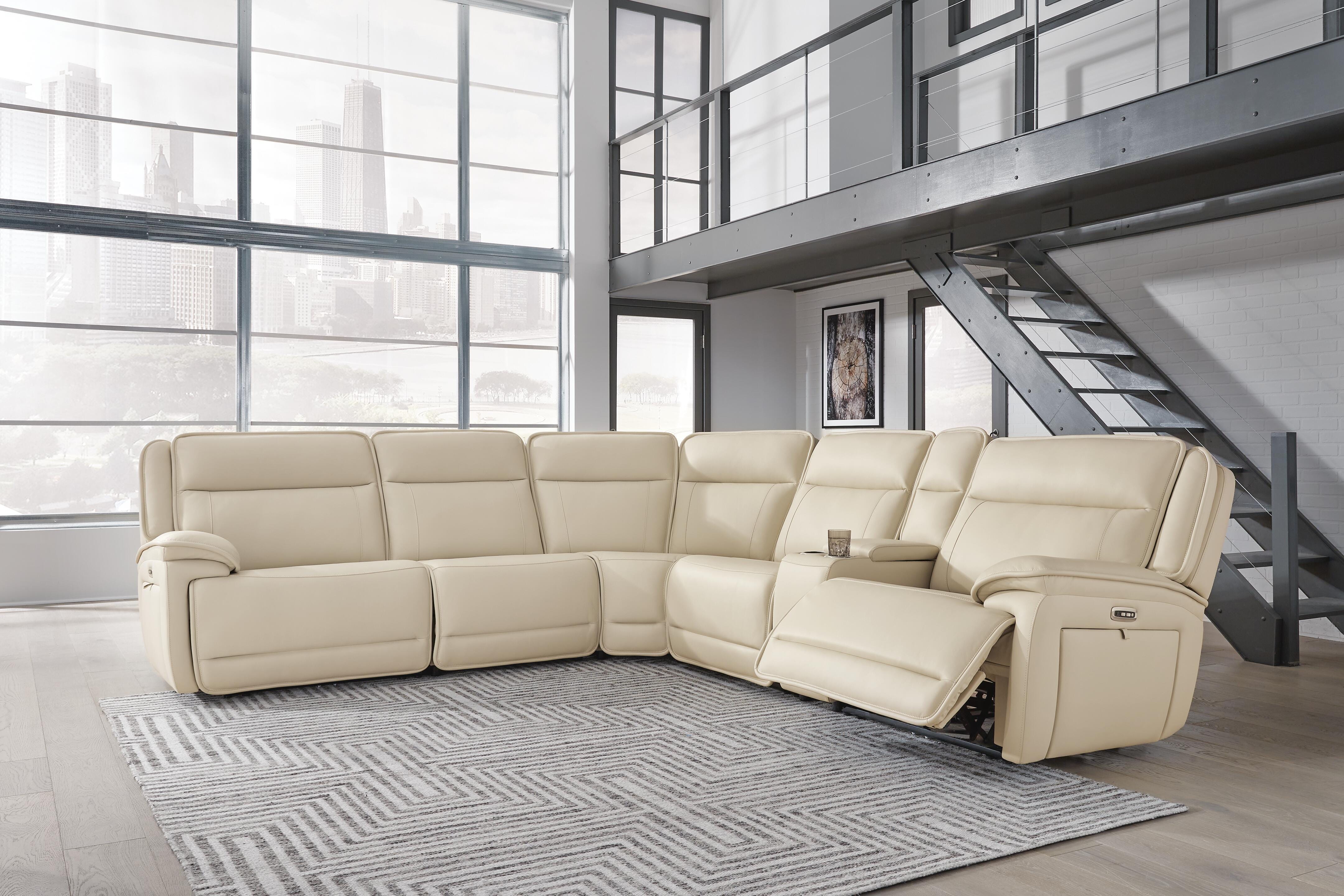 Dar Furniture - Ashley Furniture - Double Deal 6-Piece Power Reclining Sectional - 6-Piece Power Reclining Sectional / Almond - U13001S1