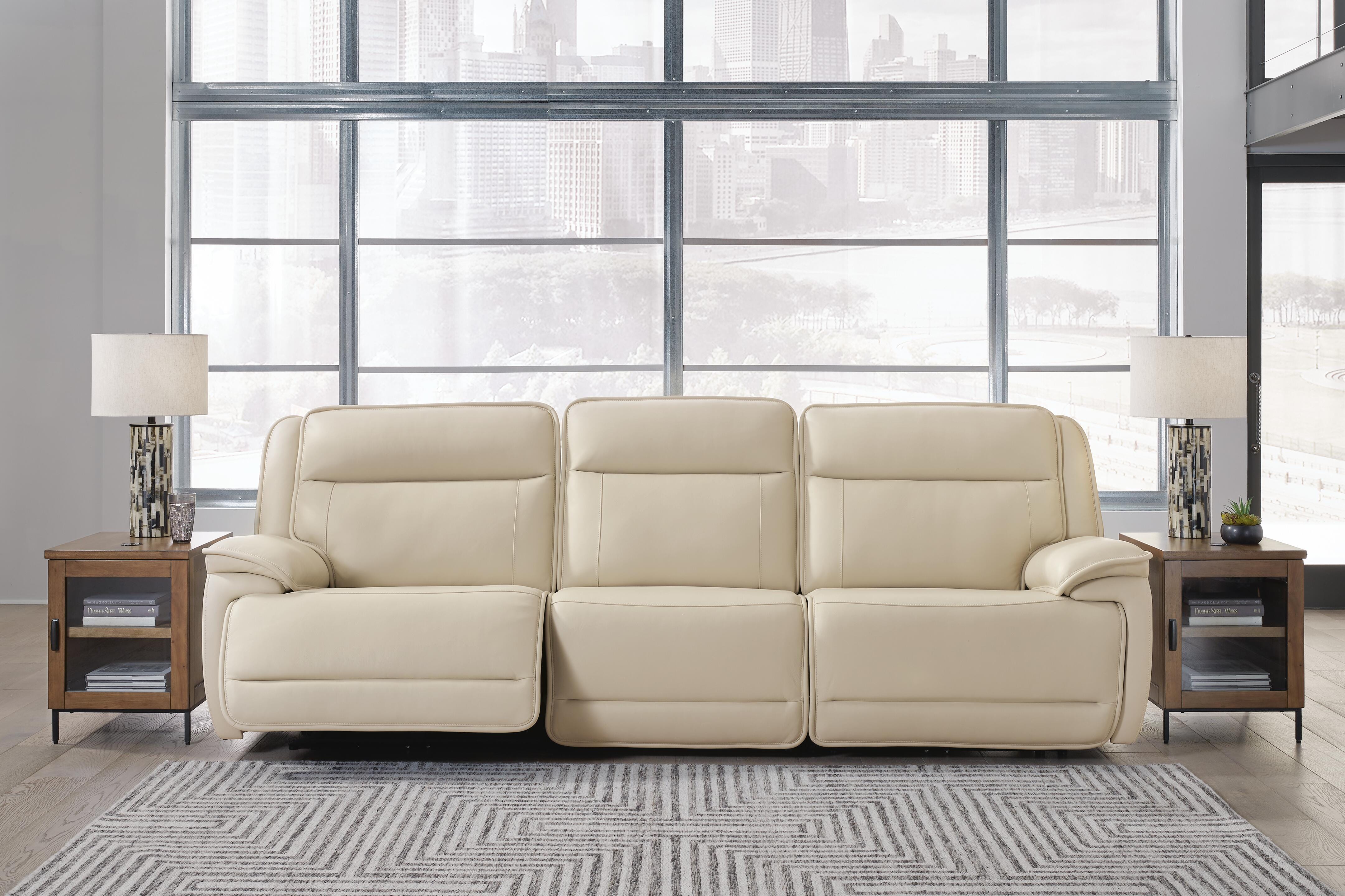 Dar Furniture - Ashley Furniture - Double Deal 3-Piece Power Reclining Sofa Sectional - 3-Piece Power Reclining Sofa Sectional / Almond - U13001S5