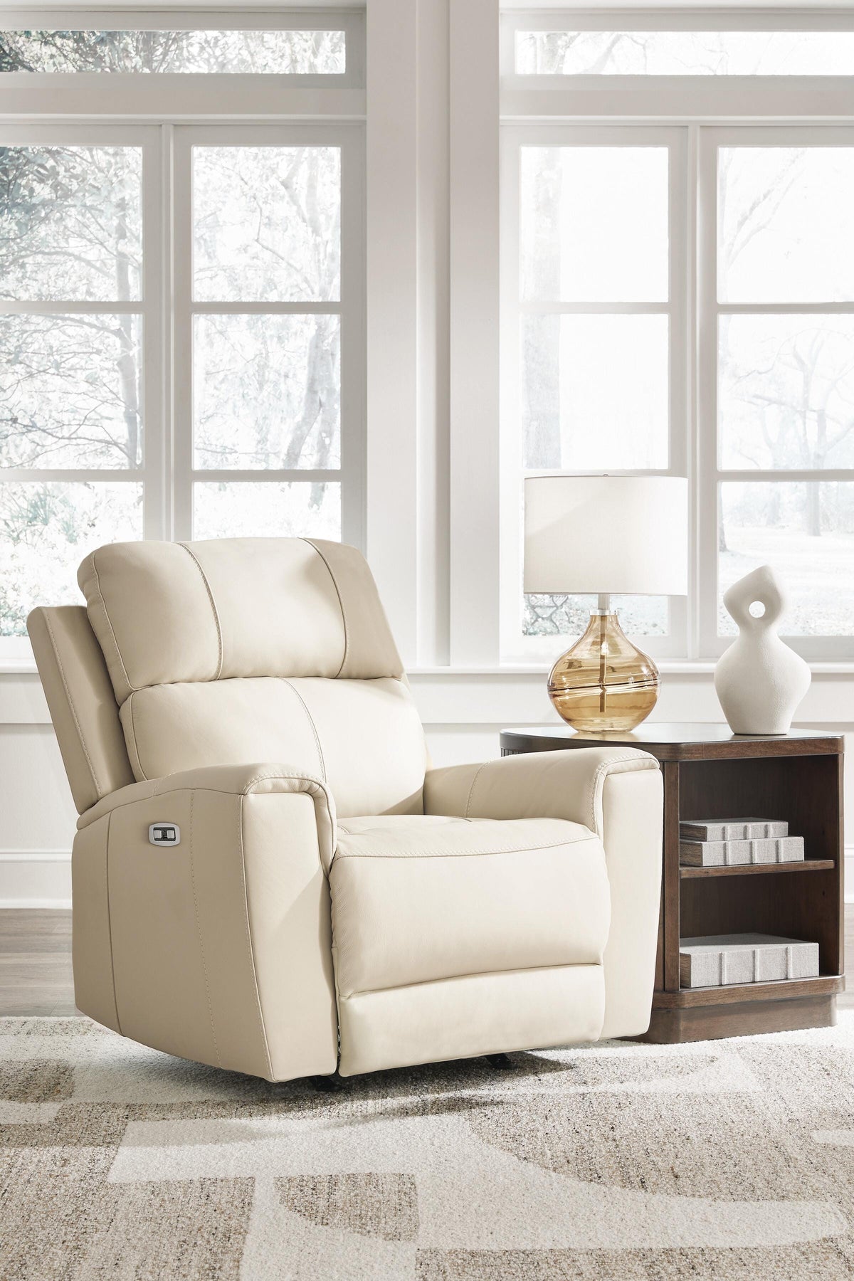 Dar Furniture - Ashley Furniture - Dahlmoore Power Recliner - Power Rocker Recliner / Almond - U1320098
