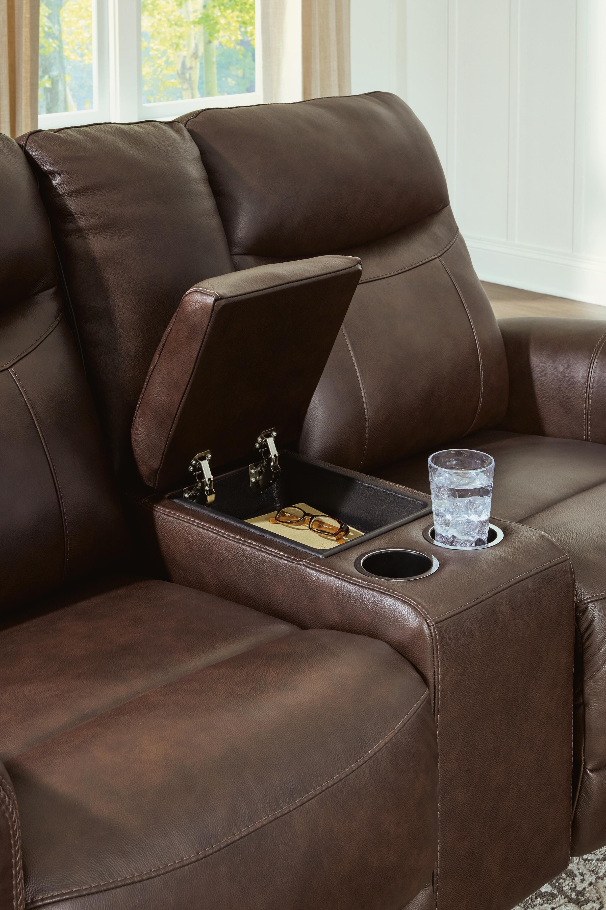 Gravier Power Reclining Loveseat with Console