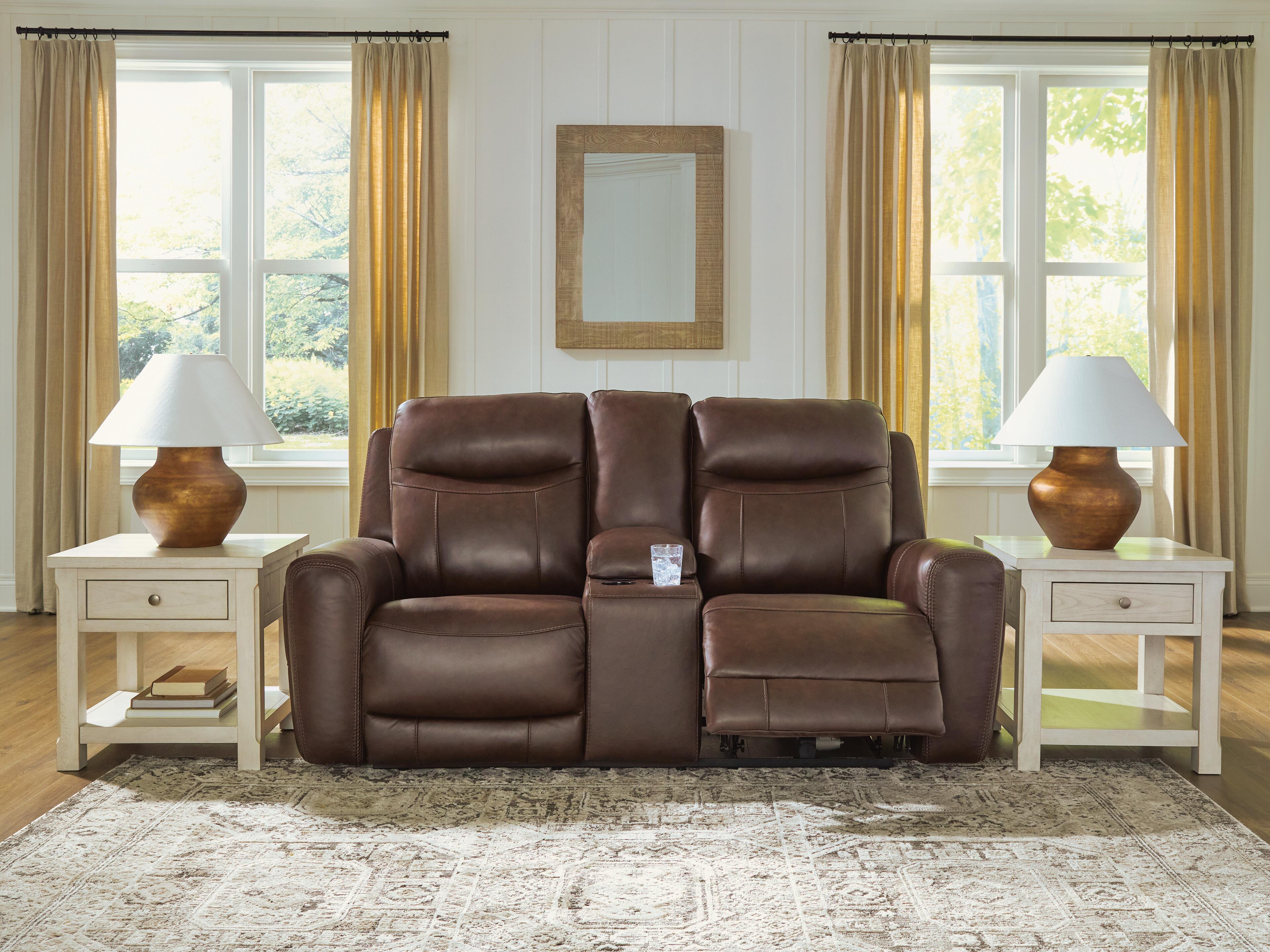 Gravier Power Reclining Loveseat with Console