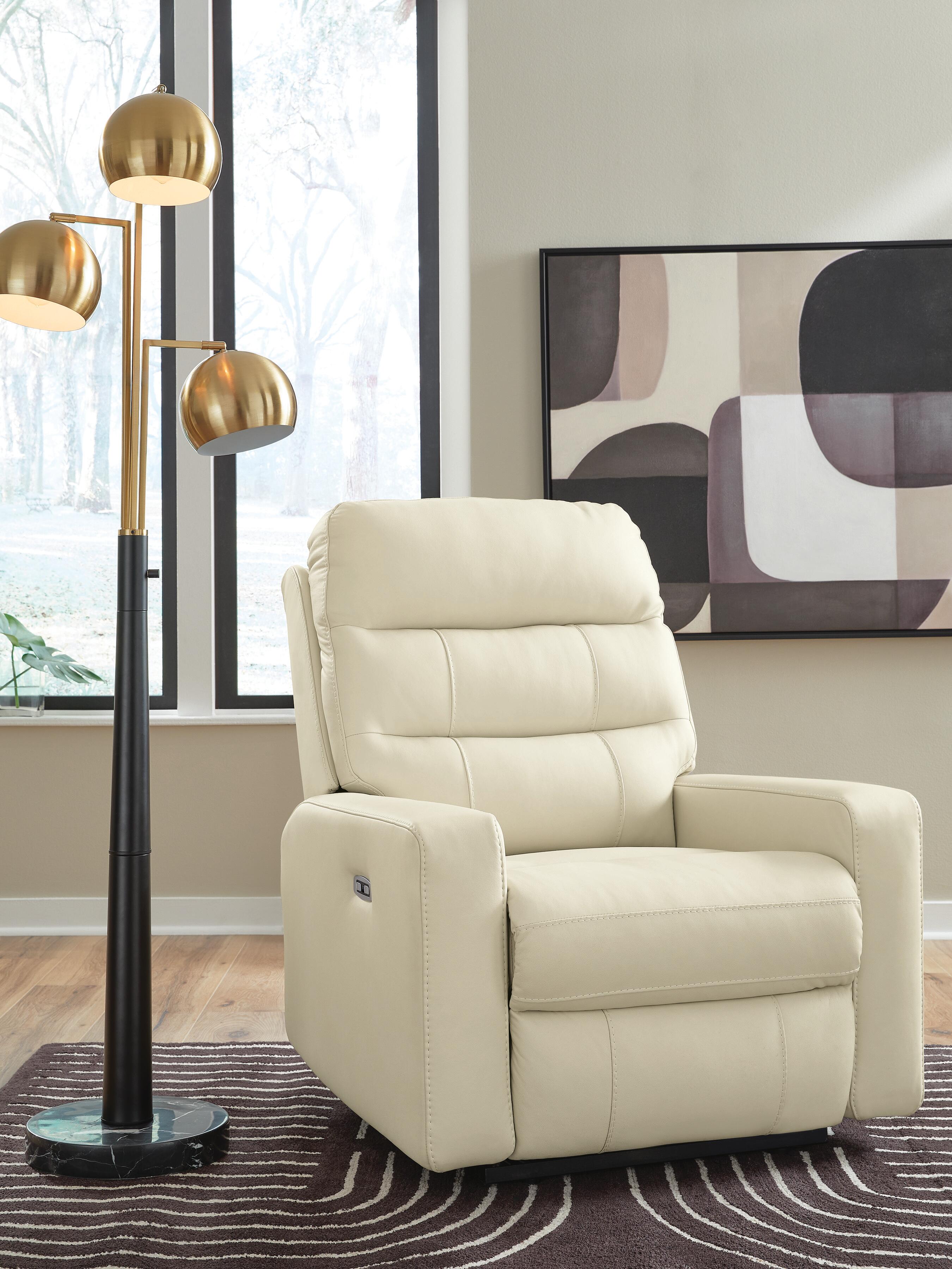 Dar Furniture - Ashley Furniture - Pennacle Pier Power Recliner - PWR Recliner/ADJ Headrest / Canvas - PCU1350213